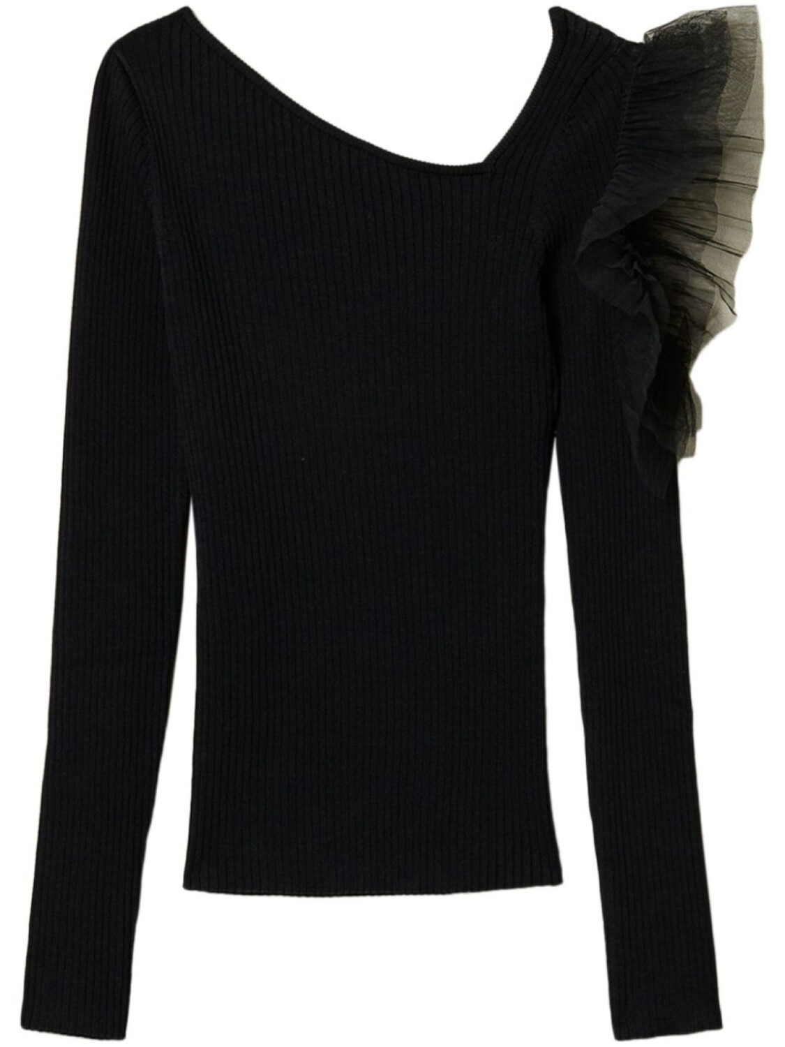 Топ TWINSET с вырезами и деталями, черный
Топ TWINSET с вырезами и деталями, черный