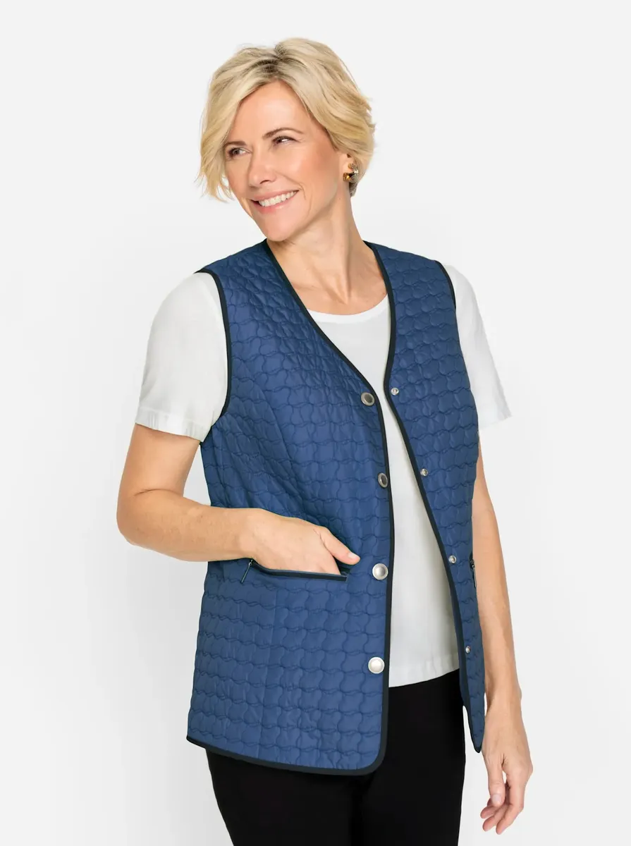 Классический стеганый жилет Classic, джинсовый
Классический стеганый жилет Classic, джинсовый