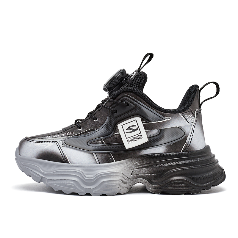 Противоскользящие дышащие детские кроссовки для бега HOBIBEAR, черный/серый
Противоскользящие дышащие детские кроссовки для бега HOBIBEAR, черный/серый