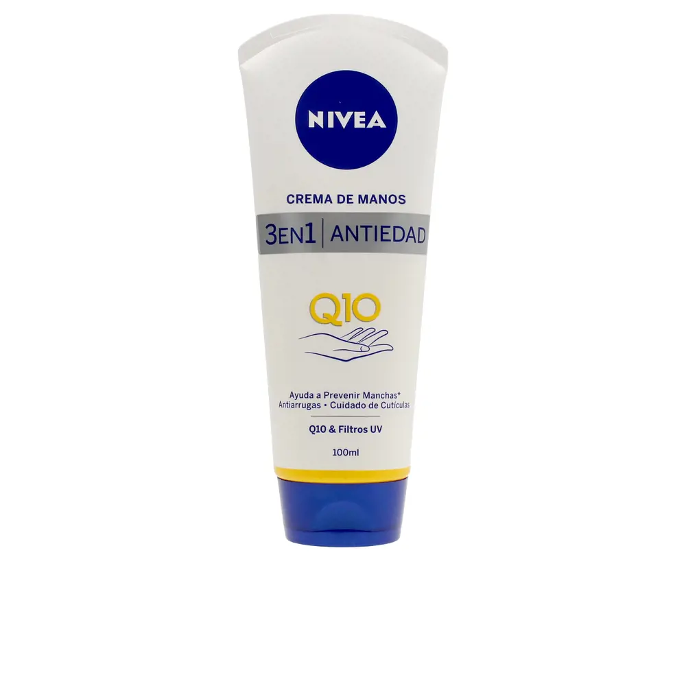 Крем для рук Q10 cuidado de manos anti-edad Nivea, 100 мл. 
Крем для рук Q10 cuidado de manos anti-edad Nivea, 100 мл.