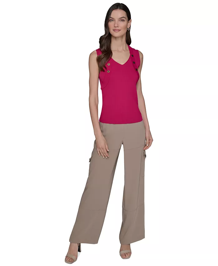 Женский ребристый кардиган-топ на пуговицах KARL LAGERFELD PARIS, коричневый
Женский ребристый кардиган-топ на пуговицах KARL LAGERFELD PARIS, коричневый