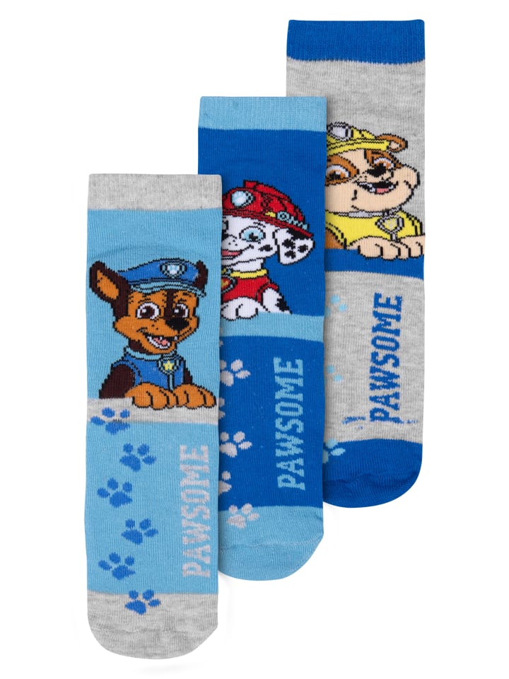 Набор из 3 носков Paw Patrol (носки-кроссовки) синего цвета
Набор из 3 носков Paw Patrol (носки-кроссовки) синего цвета