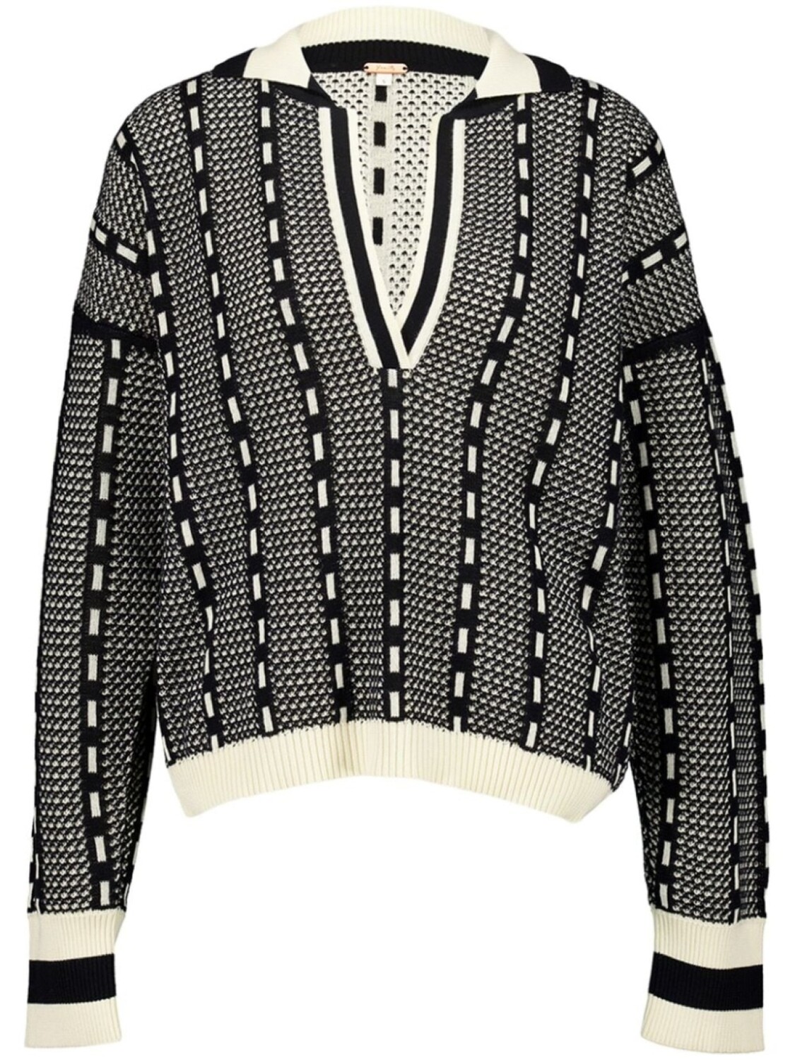 Джемпер с геометрическим принтом Johanna Ortiz, черный 
Джемпер с геометрическим принтом Johanna Ortiz, черный