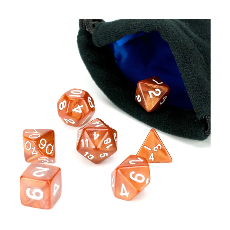 Медный водоворот с белым (7), Dice - 7 Piece Poly Sets - Marble/Swirl (Easy Roller Dice)
Медный водоворот с белым (7), Dice - 7 Piece Poly Sets - Marble/Swirl (Easy Roller Dice)