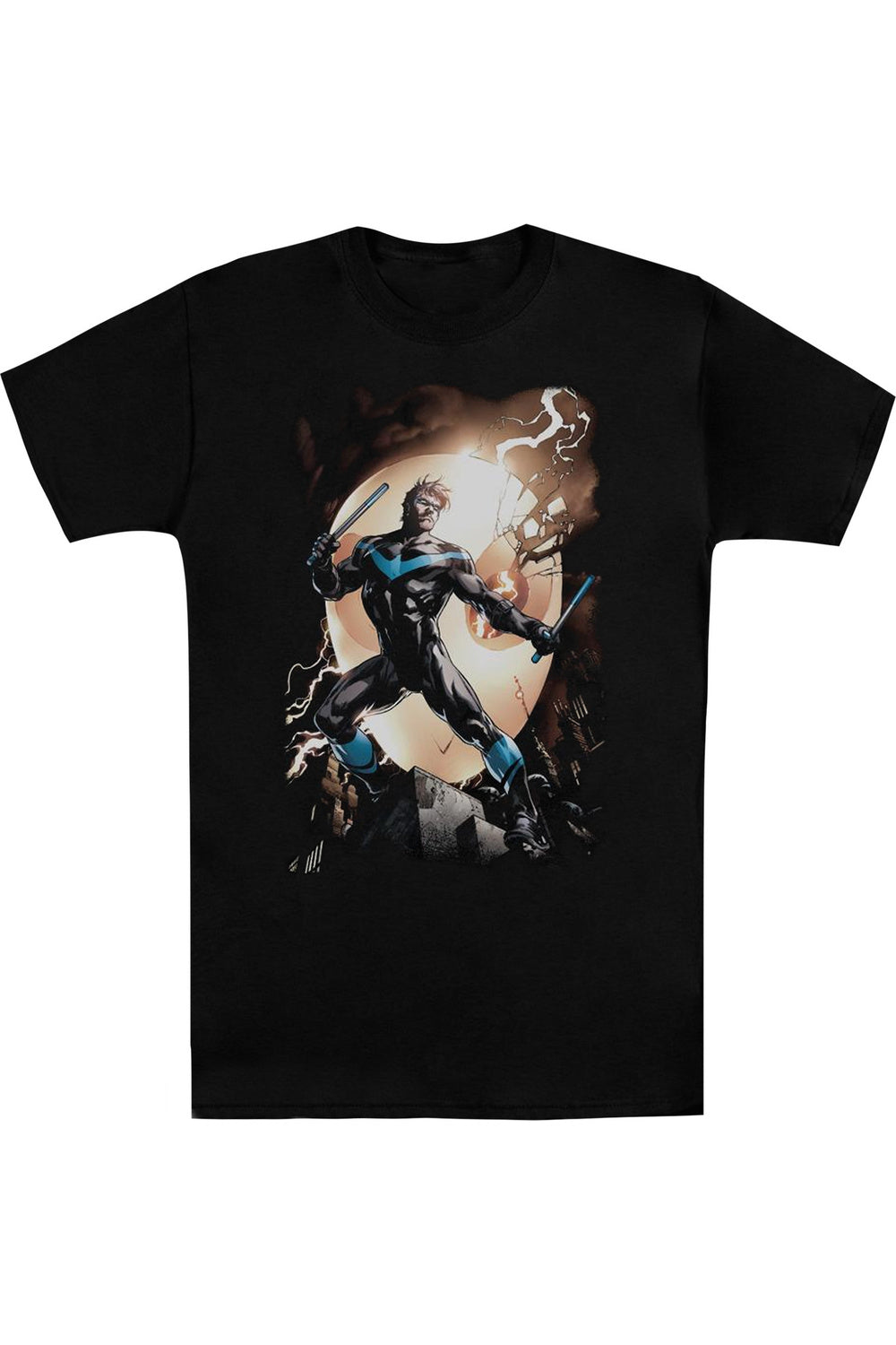 Футболка с коротким рукавом для взрослых «Бэтмен Найтвинг против сов» Gildan, черный
Футболка с коротким рукавом для взрослых «Бэтмен Найтвинг против сов» Gildan, черный