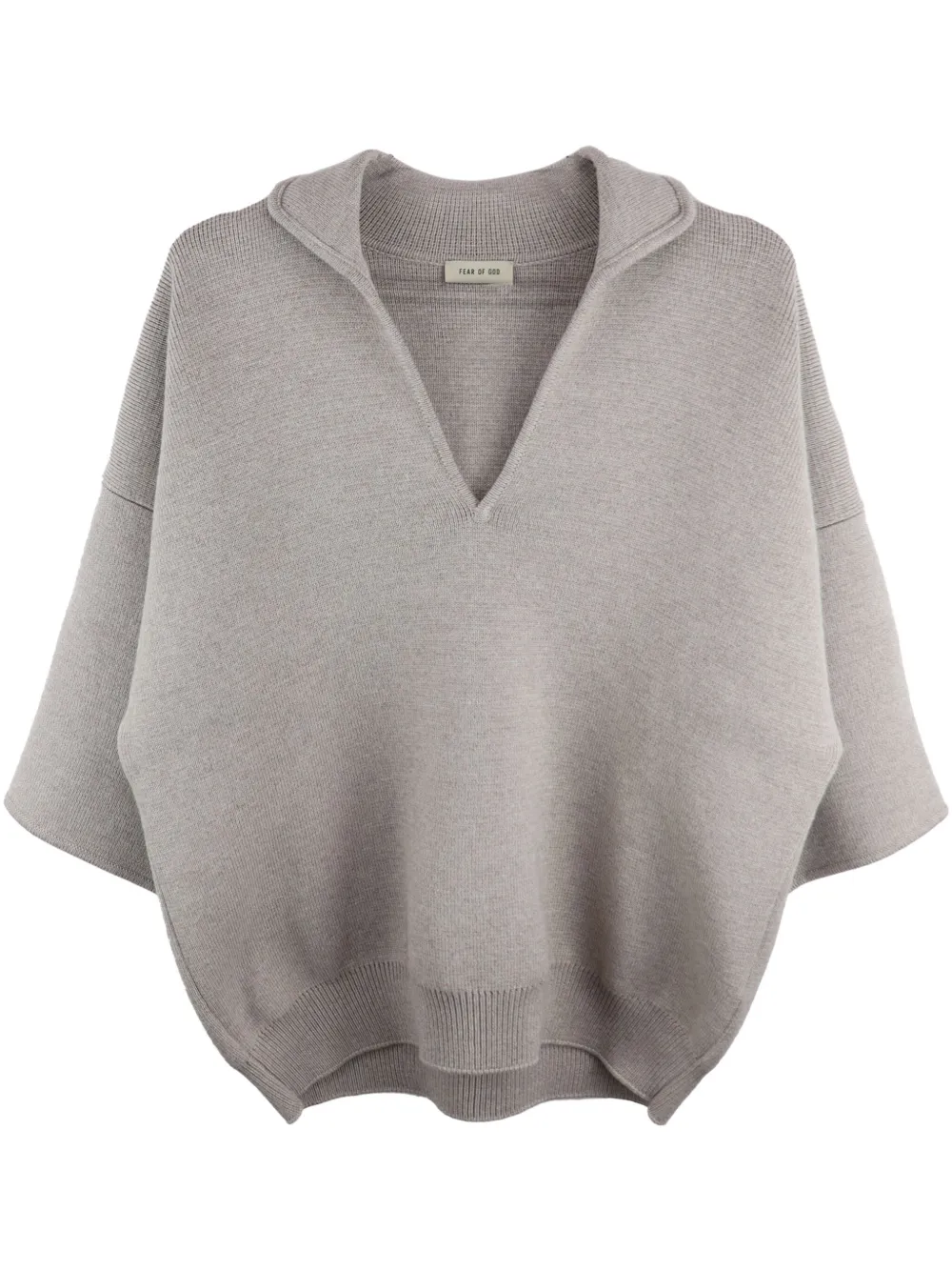 Фактурный топ с короткими рукавами Fear Of God, нейтральный
Фактурный топ с короткими рукавами Fear Of God, нейтральный