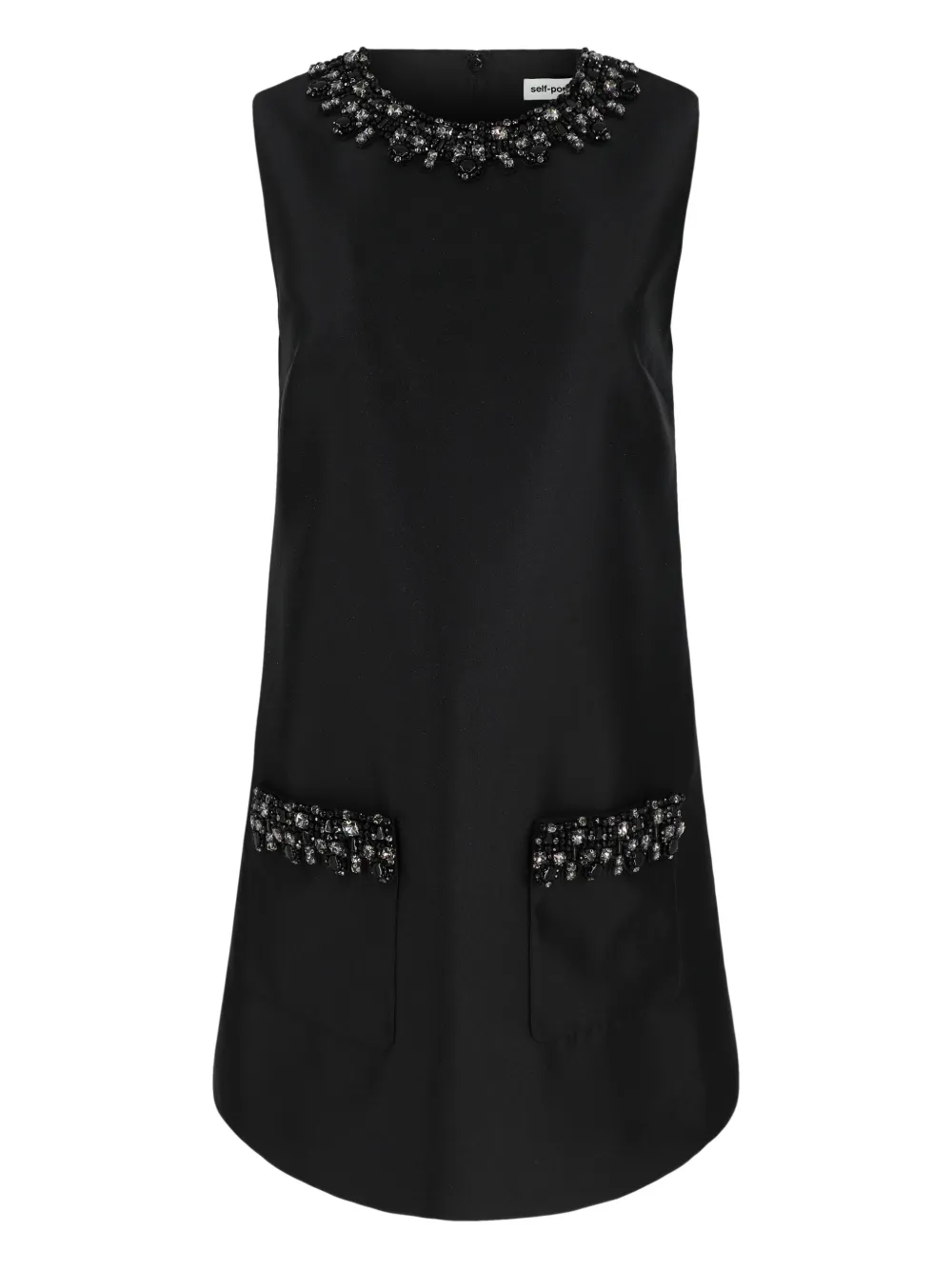 Мини-платье с декорированной отделкой Self-Portrait, черный
Мини-платье с декорированной отделкой Self-Portrait, черный