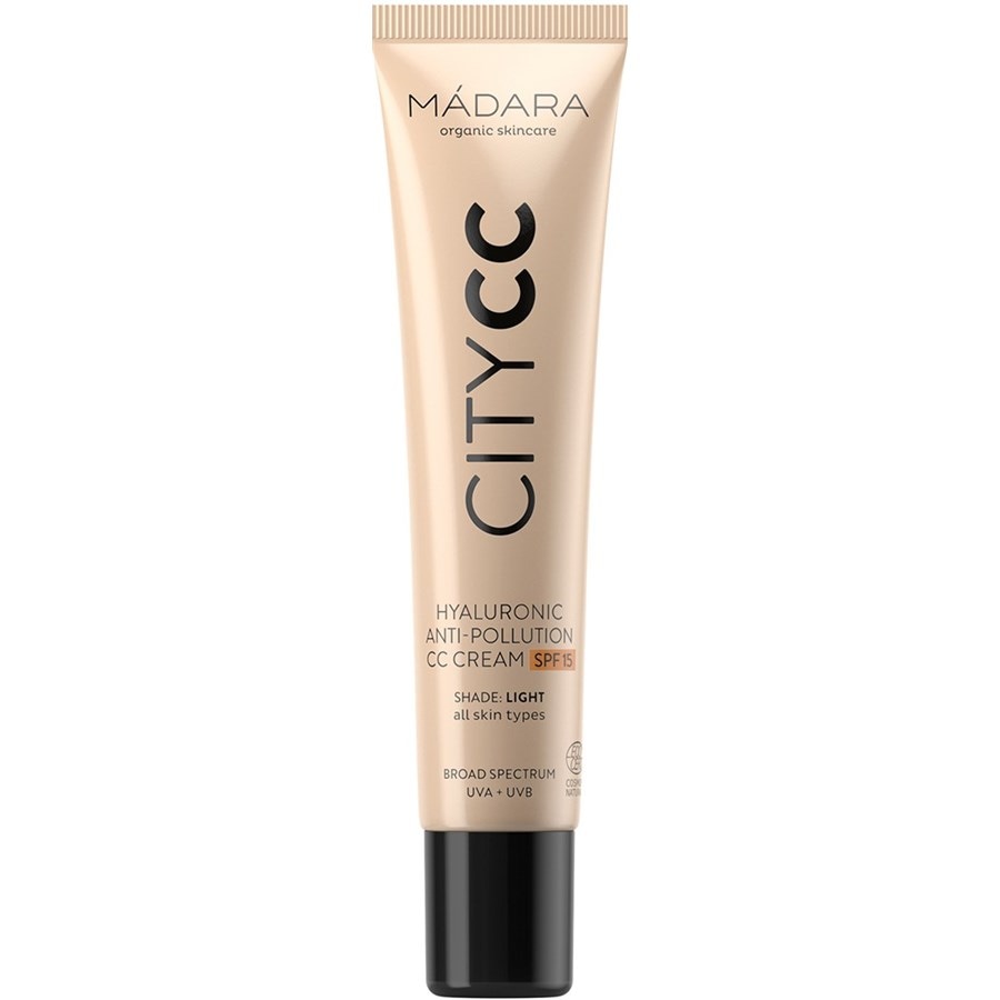 Крем для лица MÁDARA CITYCC Hyaluronic Anti-Pollution CC Cream SPF15, LIGHT BEIGE / 40 ml 
Крем для лица MÁDARA CITYCC Hyaluronic Anti-Pollution CC Cream SPF15, LIGHT BEIGE / 40 ml