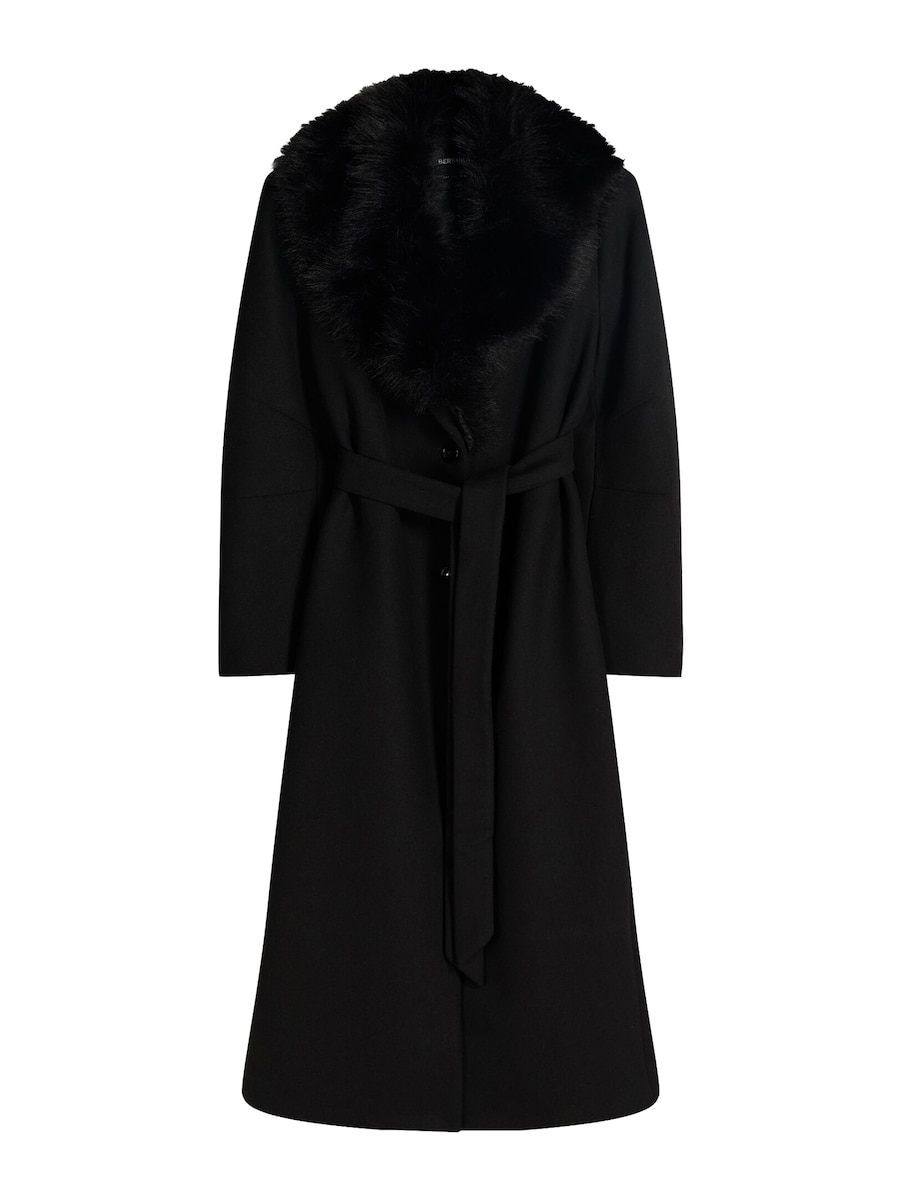 Зимнее пальто Bershka BLOBER-H, черный
Зимнее пальто Bershka BLOBER-H, черный