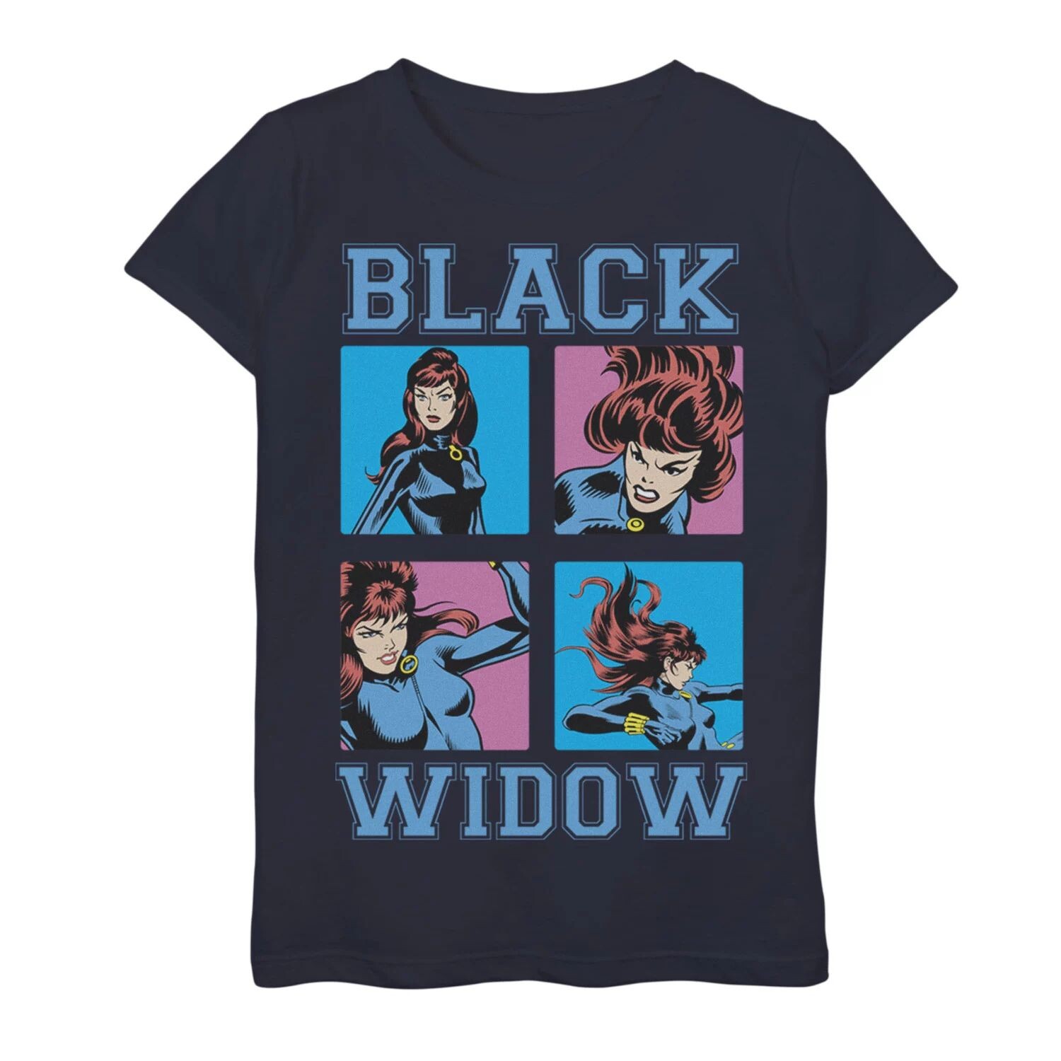 Классическая футболка с графическим изображением Marvel Black Widow для девочек 7–16 лет в упаковке с изображением комиксов в стиле ретро Marvel
Классическая футболка с графическим изображением Marvel Black Widow для девочек 7–16 лет в упаковке с изображением комиксов в стиле ретро Marvel