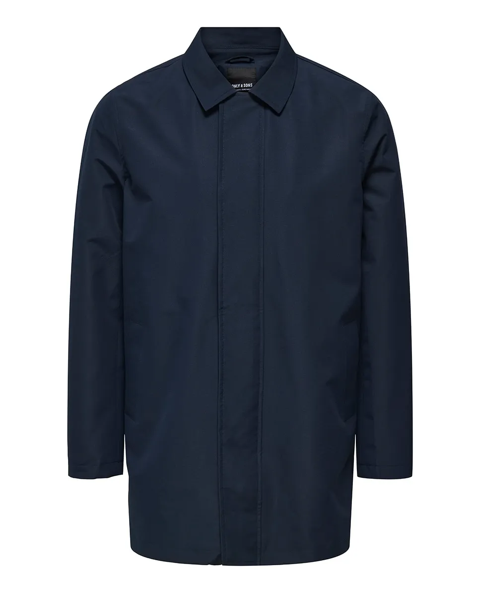 Мужской водонепроницаемый тренч стандартного кроя Only & Sons, темно-синий
Мужской водонепроницаемый тренч стандартного кроя Only & Sons, темно-синий