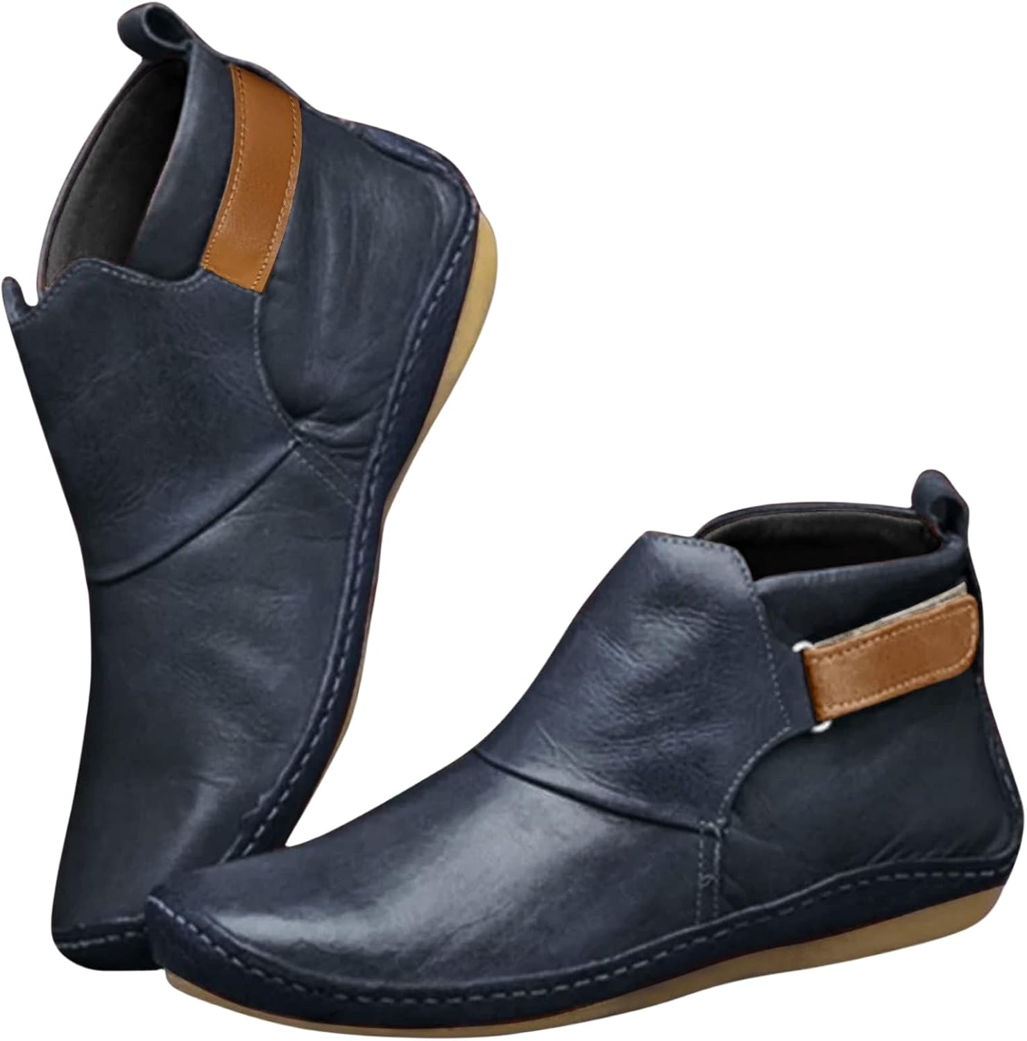 Женские ботинки Wankang на низком каблуке Челси, из искусственной кожи, с заостренным носком, широкие, без шнуровки, короткие ботильоны, синий
Женские ботинки Wankang на низком каблуке Челси, из искусственной кожи, с заостренным носком, широкие, без шнуровки, короткие ботильоны, синий