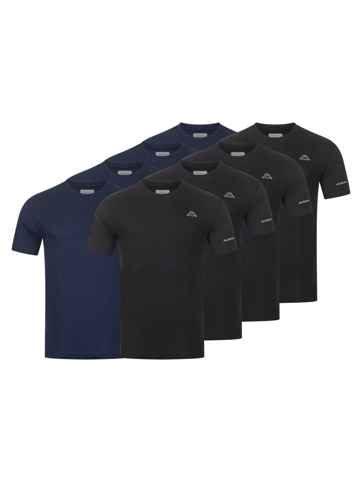 Футболка Kappa, цвет 4xschwarz/4x navy
Футболка Kappa, цвет 4xschwarz/4x navy