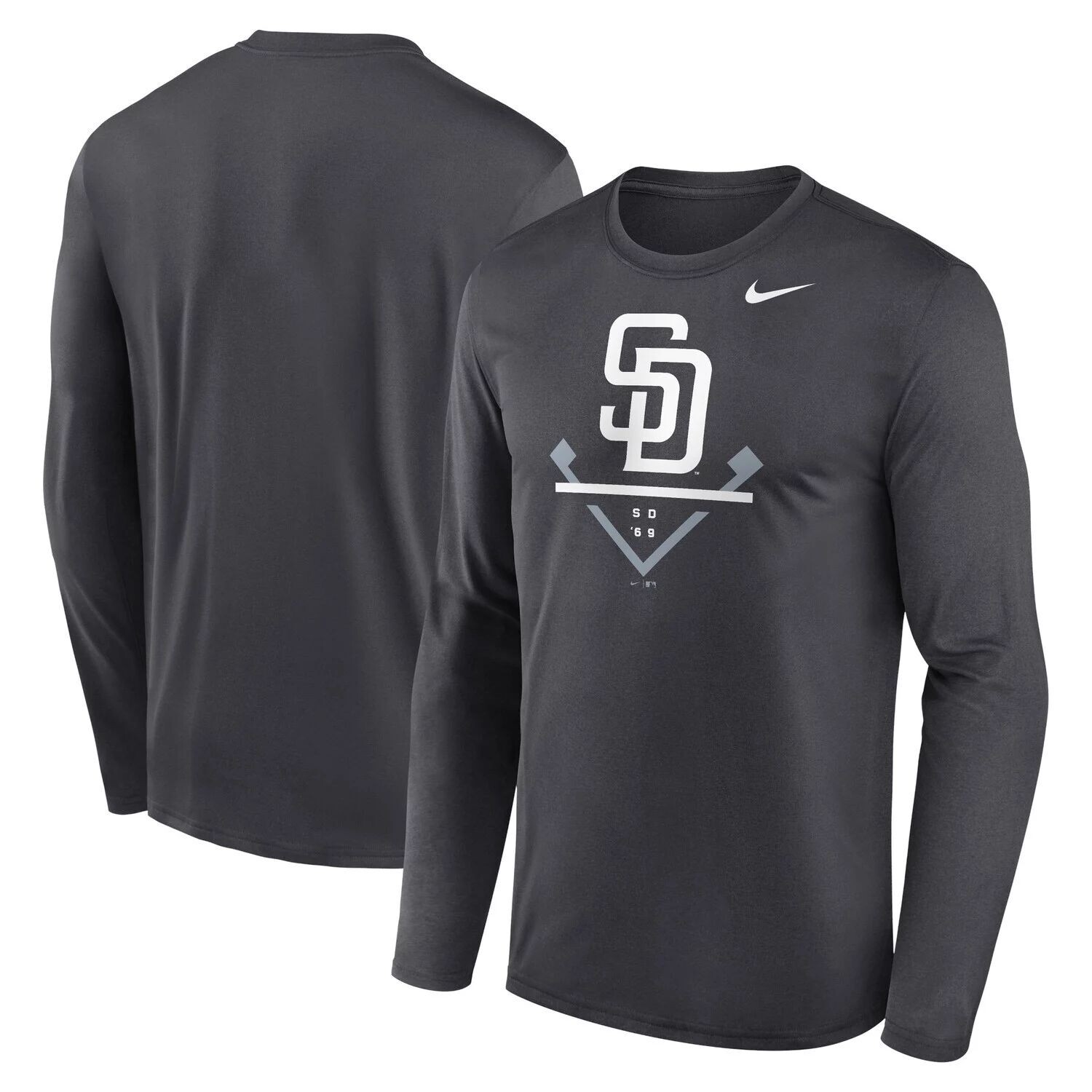 Мужская антрацитовая футболка с длинным рукавом San Diego Padres Icon Legend Performance Nike, Черный, Мужская антрацитовая футболка с длинным рукавом San Diego Padres Icon Legend Performance Nike
Мужская антрацитовая футболка с длинным рукавом San Diego Padres Icon Legend Performance Nike, Черный, Мужская антрацитовая футболка с длинным рукавом San Diego Padres Icon Legend Performance Nike