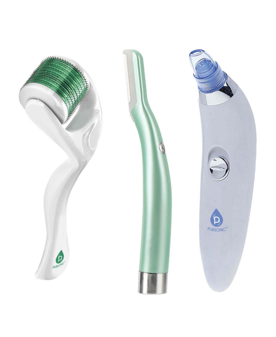 Набор для идеального разглаживания и омоложения кожи: прецизионный инструмент для дермапланинга, вакуумный очиститель пор от черных точек и микроигольчатый дермароллер PURSONIC, белый
Набор для идеального разглаживания и омоложения кожи: прецизионный инструмент для дермапланинга, вакуумный очиститель пор от черных точек и микроигольчатый дермароллер PURSONIC, белый