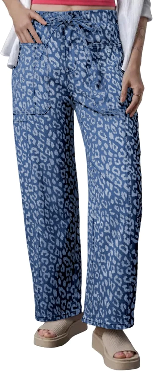 Женские джинсы с леопардовым принтом, высокие, широкие Apvirdy
Женские джинсы с леопардовым принтом, высокие, широкие Apvirdy