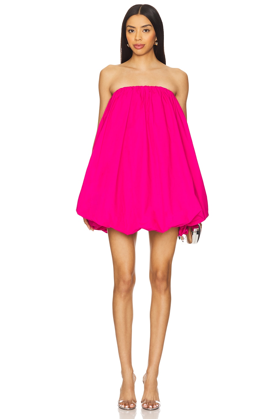 Платье-пузырь из поплина в цвете "сахар" Susana Monaco, fuchsia 
Платье-пузырь из поплина в цвете "сахар" Susana Monaco, fuchsia