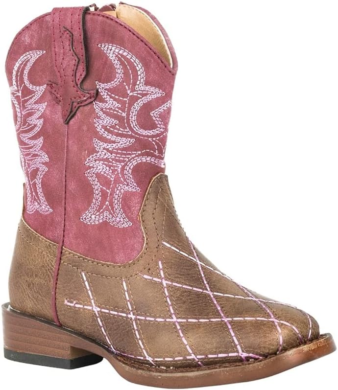 Детские сапоги ROPER для девочек с перекрестным срезом, округлый носок, вестерн-стиль, средняя голень - коричневые, красные
Детские сапоги ROPER для девочек с перекрестным срезом, округлый носок, вестерн-стиль, средняя голень - коричневые, красные