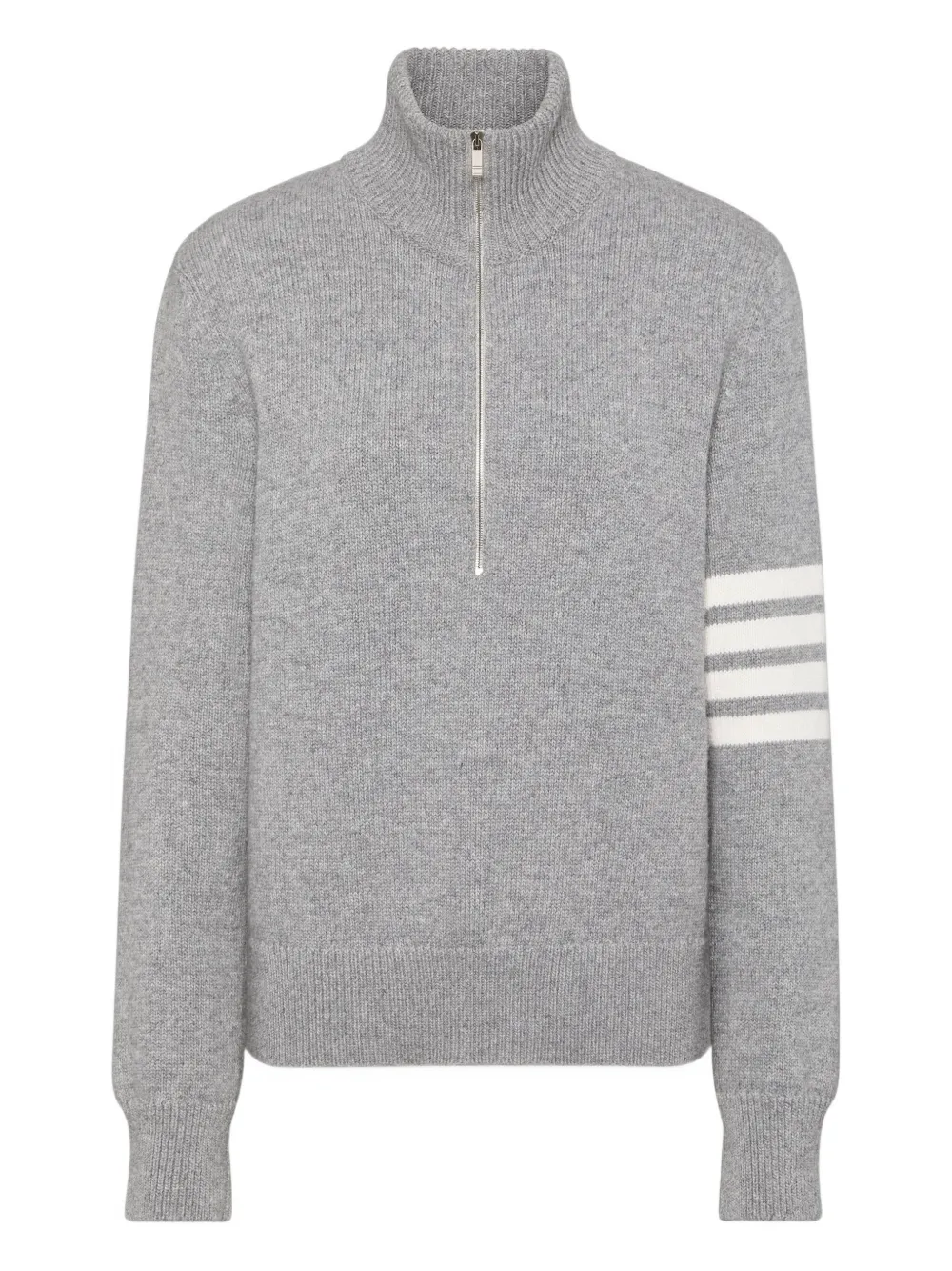 Свитер с высоким воротником и полосками THOM BROWNE, серый
Свитер с высоким воротником и полосками THOM BROWNE, серый