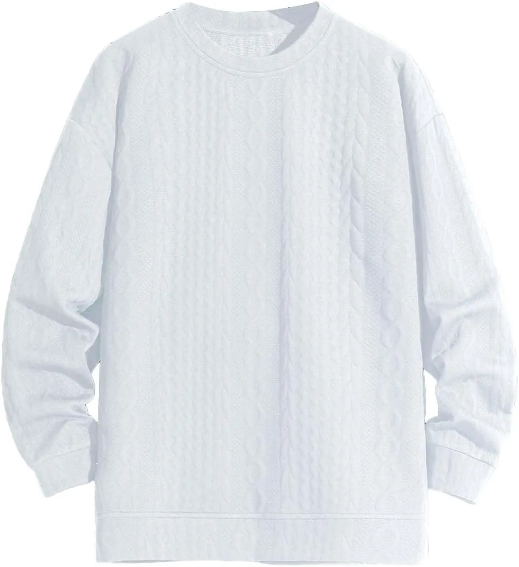 Buddhi Mens Cable Knit Jumpers Casual Crew Neck Thick Warm Long Sleeve Sweater Pullover Tops Fall Wnter Warm Knitwear
Buddhi Mens Cable Knit Jumpers Casual Crew Neck Thick Warm Long Sleeve Sweater Pullover Tops Fall Wnter Warm Knitwear