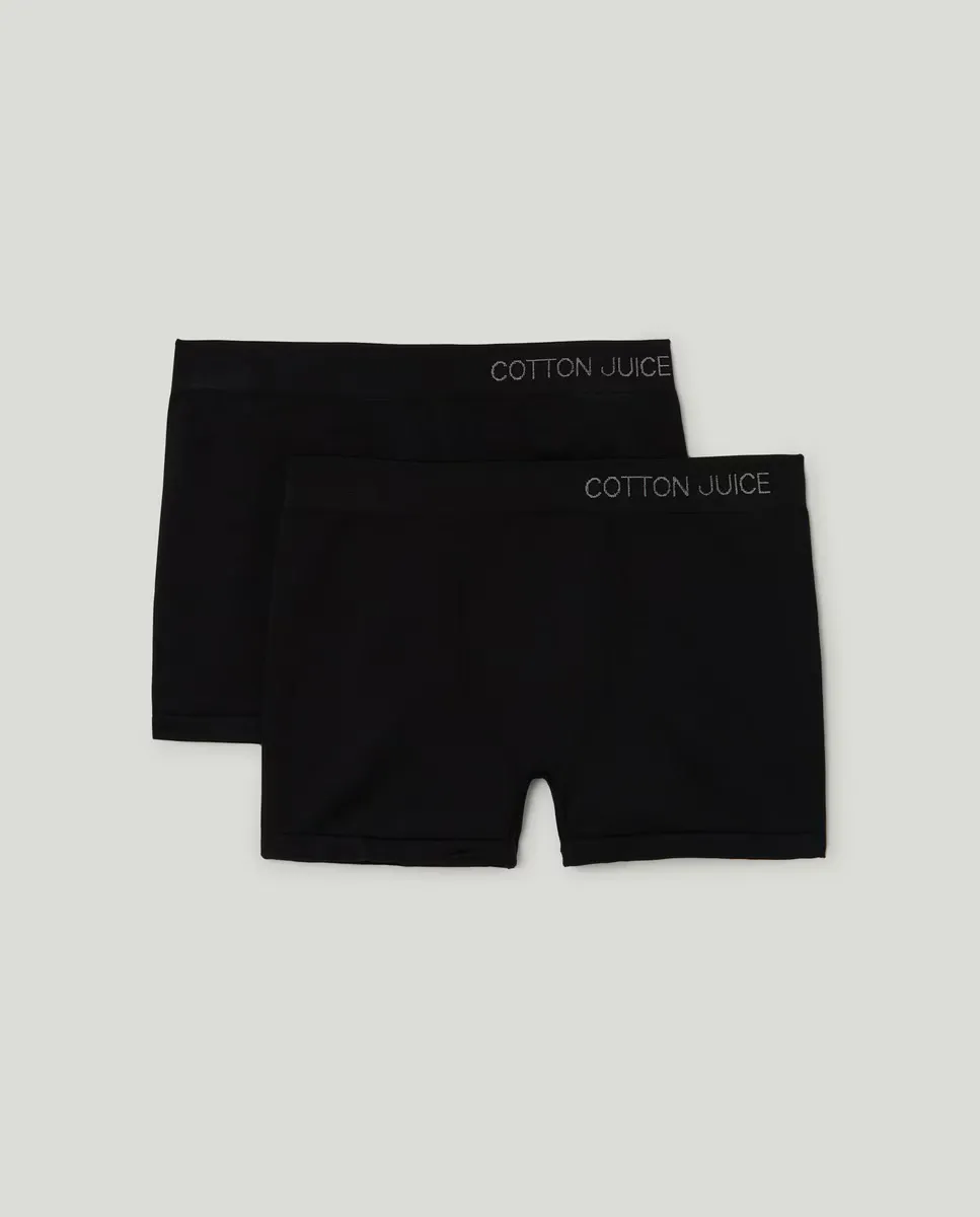 Упаковка из 2 бесшовных трусов-боксеров для мальчиков Cotton Juice, черный
Упаковка из 2 бесшовных трусов-боксеров для мальчиков Cotton Juice, черный