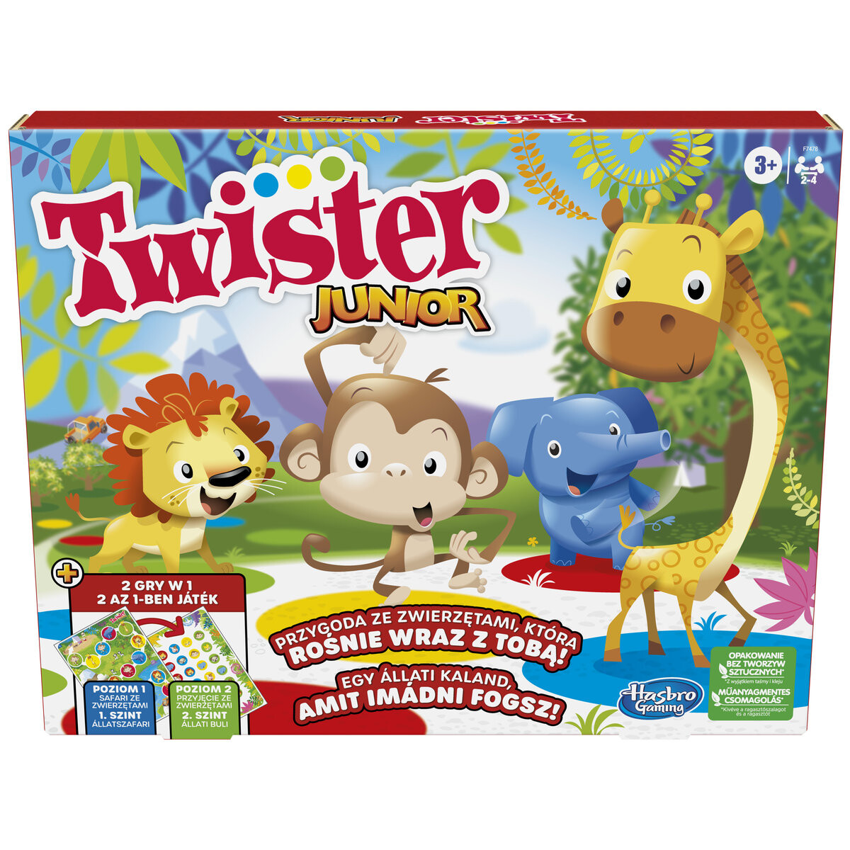 Twister Junior, аркадная игра, Hasbro, F7478
Twister Junior, аркадная игра, Hasbro, F7478