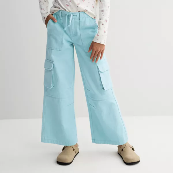 Девчачьи стильные карго-штаны с ложными карманами-бочонками 7-16 лет Gogo Star, синий
Девчачьи стильные карго-штаны с ложными карманами-бочонками 7-16 лет Gogo Star, синий