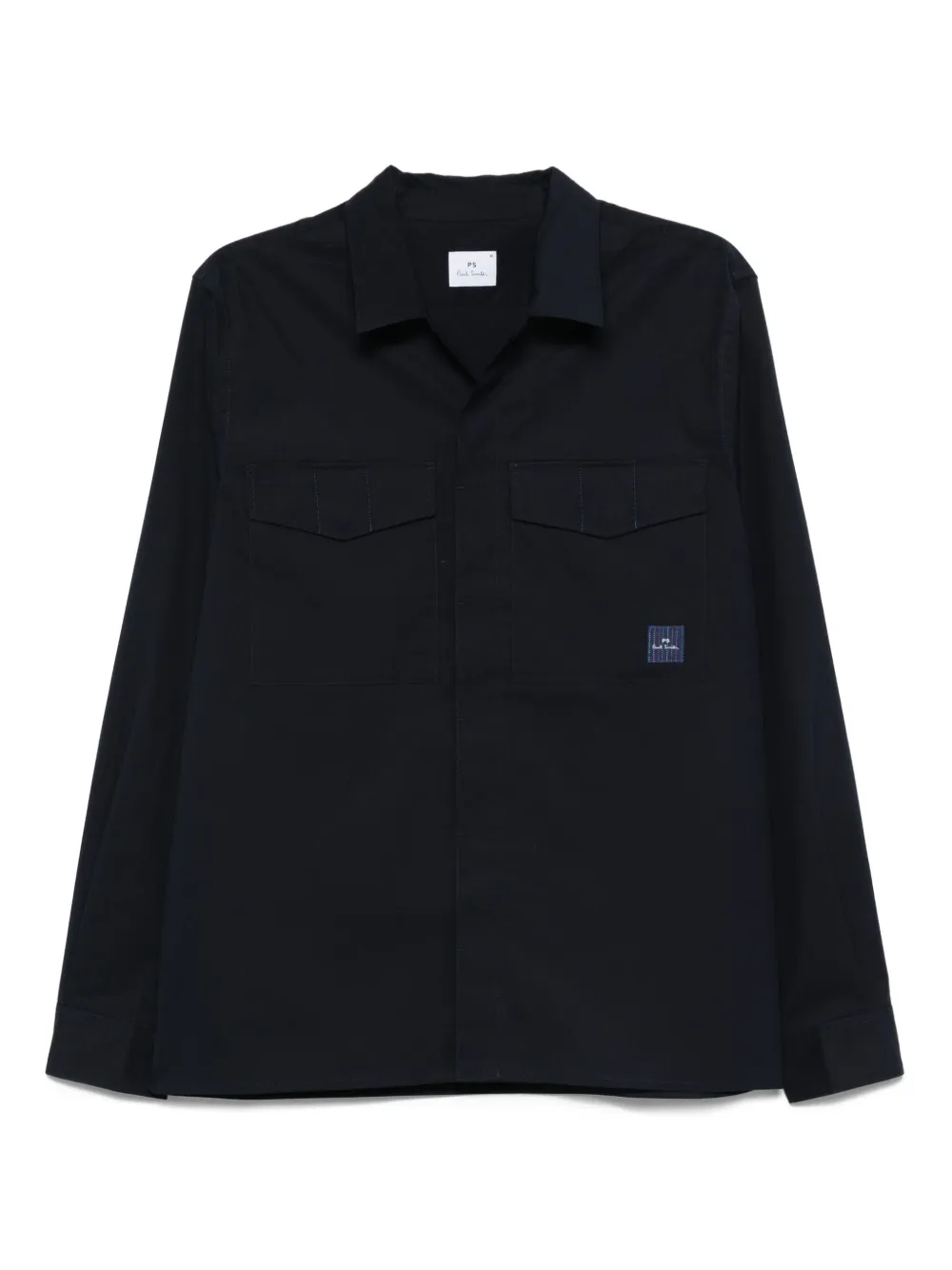 Рубашка из хлопка и нейлона с двумя карманами PS Paul Smith, синий
Рубашка из хлопка и нейлона с двумя карманами PS Paul Smith, синий