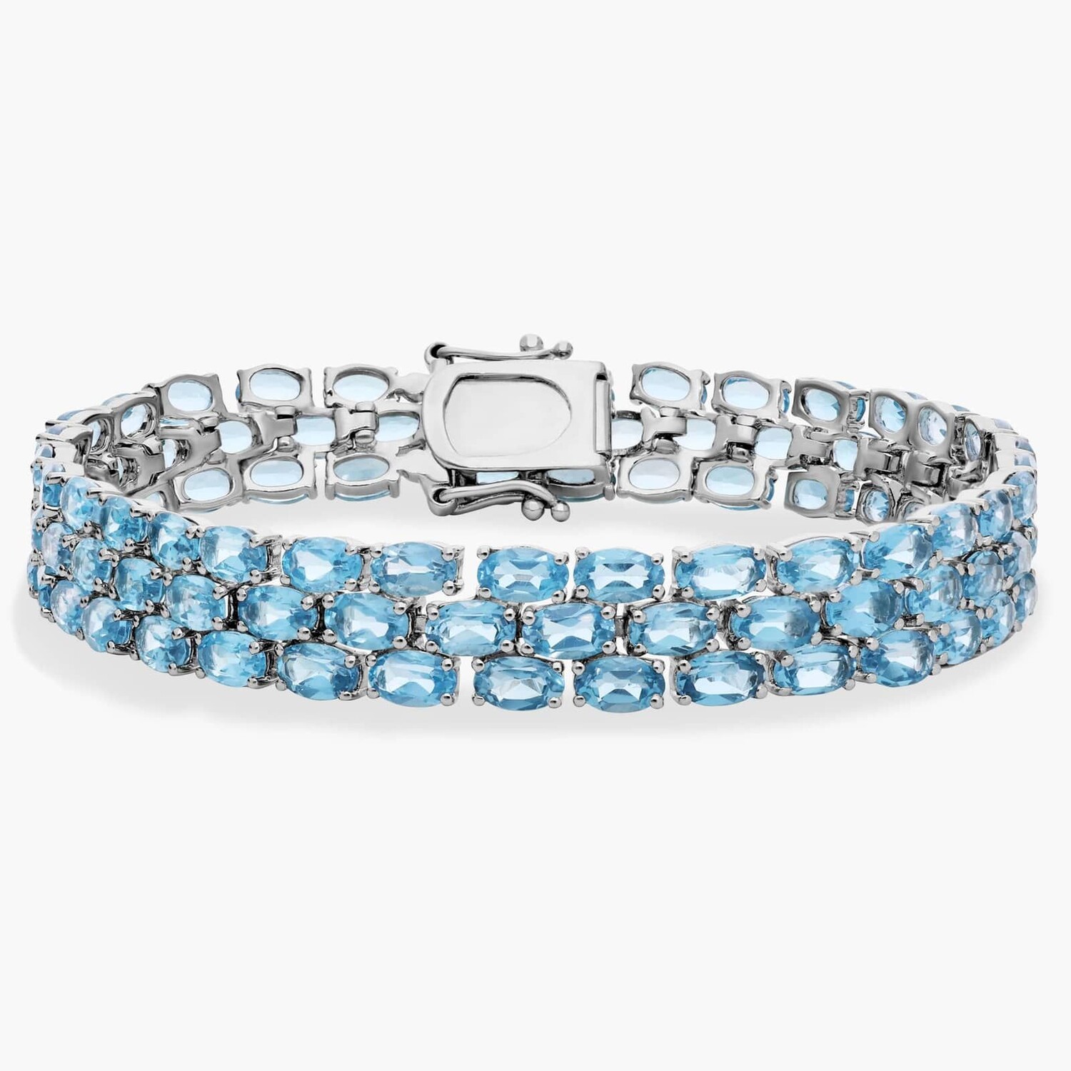 Браслет Trio Oval Blue Topaz из стерлингового серебра (5x3 мм) Blue Nile
Браслет Trio Oval Blue Topaz из стерлингового серебра (5x3 мм) Blue Nile