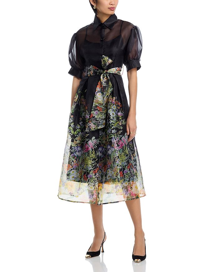Платье-рубашка с цветочным принтом Nancy Yang, черный
Платье-рубашка с цветочным принтом Nancy Yang, черный