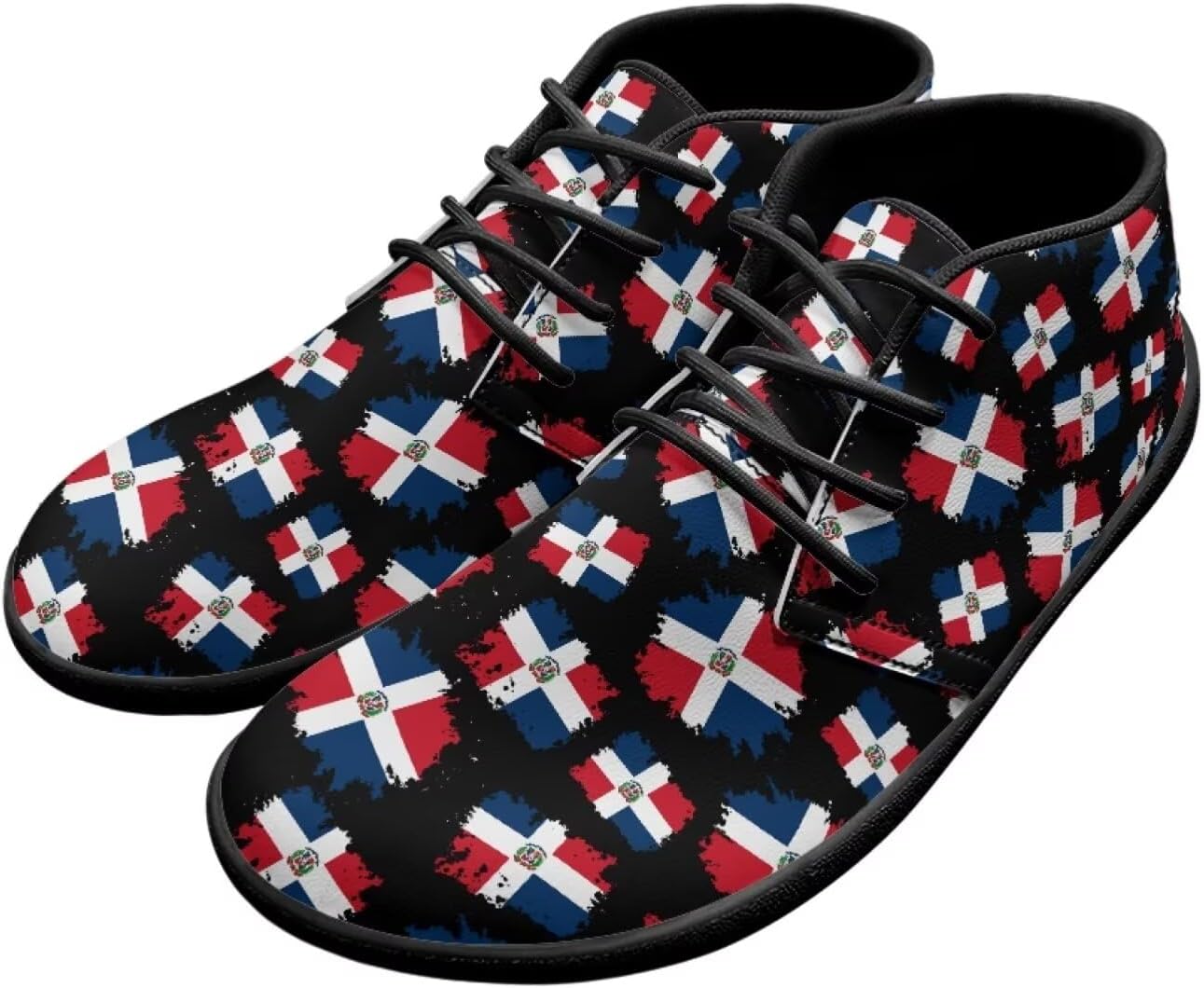 Мужские кожаные кроссовки Forchrinse с принтом американского флага, модные полуботинки средней посадки для ходьбы, туфли для мужчин и мальчиков, ботинки Чакка, водонепроницаемые, Dominican Flag
Мужские кожаные кроссовки Forchrinse с принтом американского флага, модные полуботинки средней посадки для ходьбы, туфли для мужчин и мальчиков, ботинки Чакка, водонепроницаемые, Dominican Flag