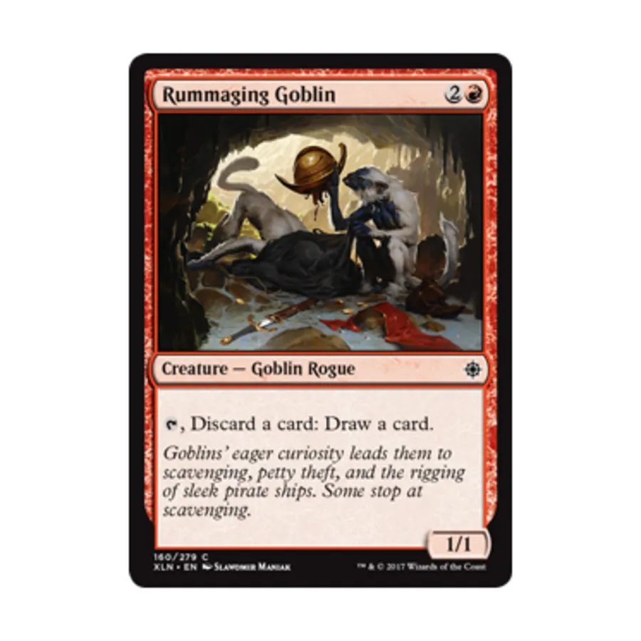 CCG Роющийся гоблин (С), MTG - Ixalan 
CCG Роющийся гоблин (С), MTG - Ixalan