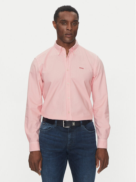 Рубашка облегающего кроя H-Roan 50521996 Boss, розовый
Рубашка облегающего кроя H-Roan 50521996 Boss, розовый