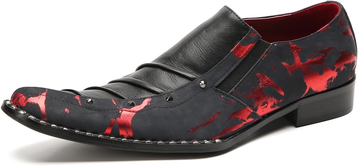 Мужские лоферы Santimon, слипоны для вечеринок, повседневные двухцветные кожаные с бусинами, пенни-лоферы, модная обувь для выпускного для мужчин, красный
Мужские лоферы Santimon, слипоны для вечеринок, повседневные двухцветные кожаные с бусинами, пенни-лоферы, модная обувь для выпускного для мужчин, красный