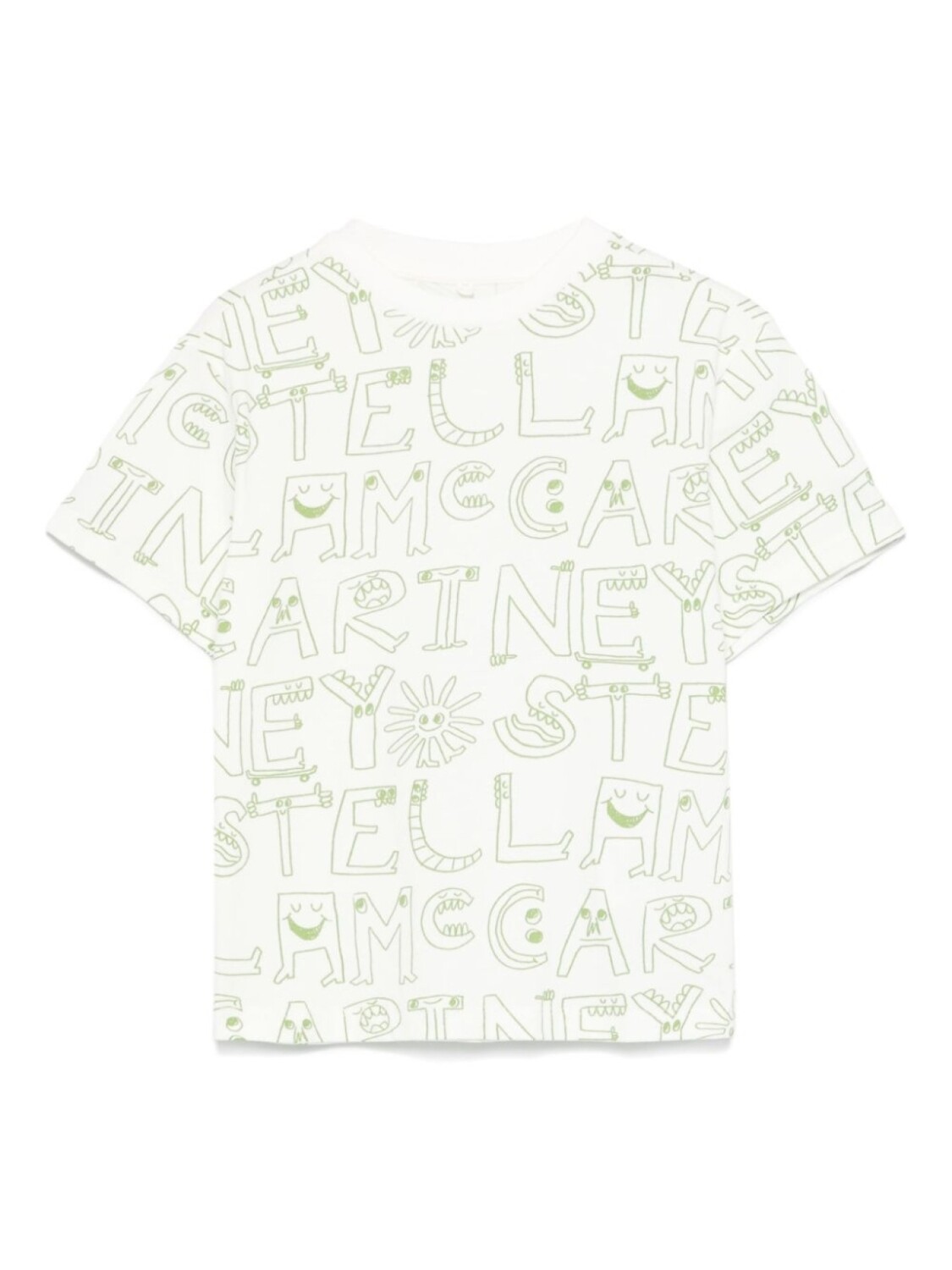 Stella McCartney Kids футболка с логотипом, белый
Stella McCartney Kids футболка с логотипом, белый