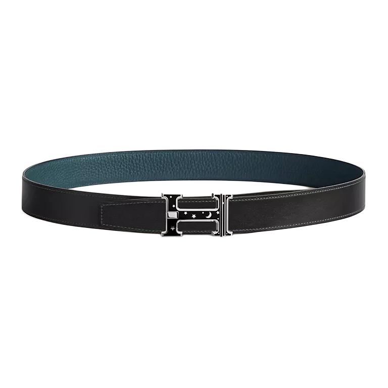 HERMES Мужской ремень из телячьей кожи Того черно-синий шириной 3,2 см, Black/Blue
HERMES Мужской ремень из телячьей кожи Того черно-синий шириной 3,2 см, Black/Blue