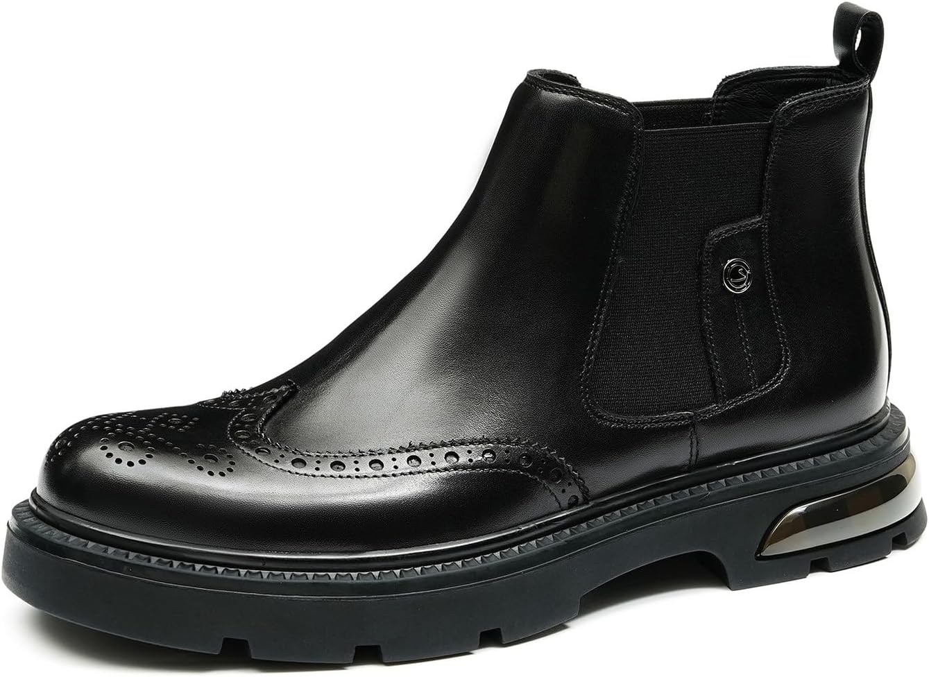 Мужские ботинки Santimon Chelsea, формальные, из натуральной кожи, с крыловидным носком, ботинки на щиколотку, модные и удобные, для выпускного, деловых встреч, повседневной носки, смокинга и свадеб, чукка ботинки для мужчин, черный
Мужские ботинки Santimon Chelsea, формальные, из натуральной кожи, с крыловидным носком, ботинки на щиколотку, модные и удобные, для выпускного, деловых встреч, повседневной носки, смокинга и свадеб, чукка ботинки для мужчин, черный
