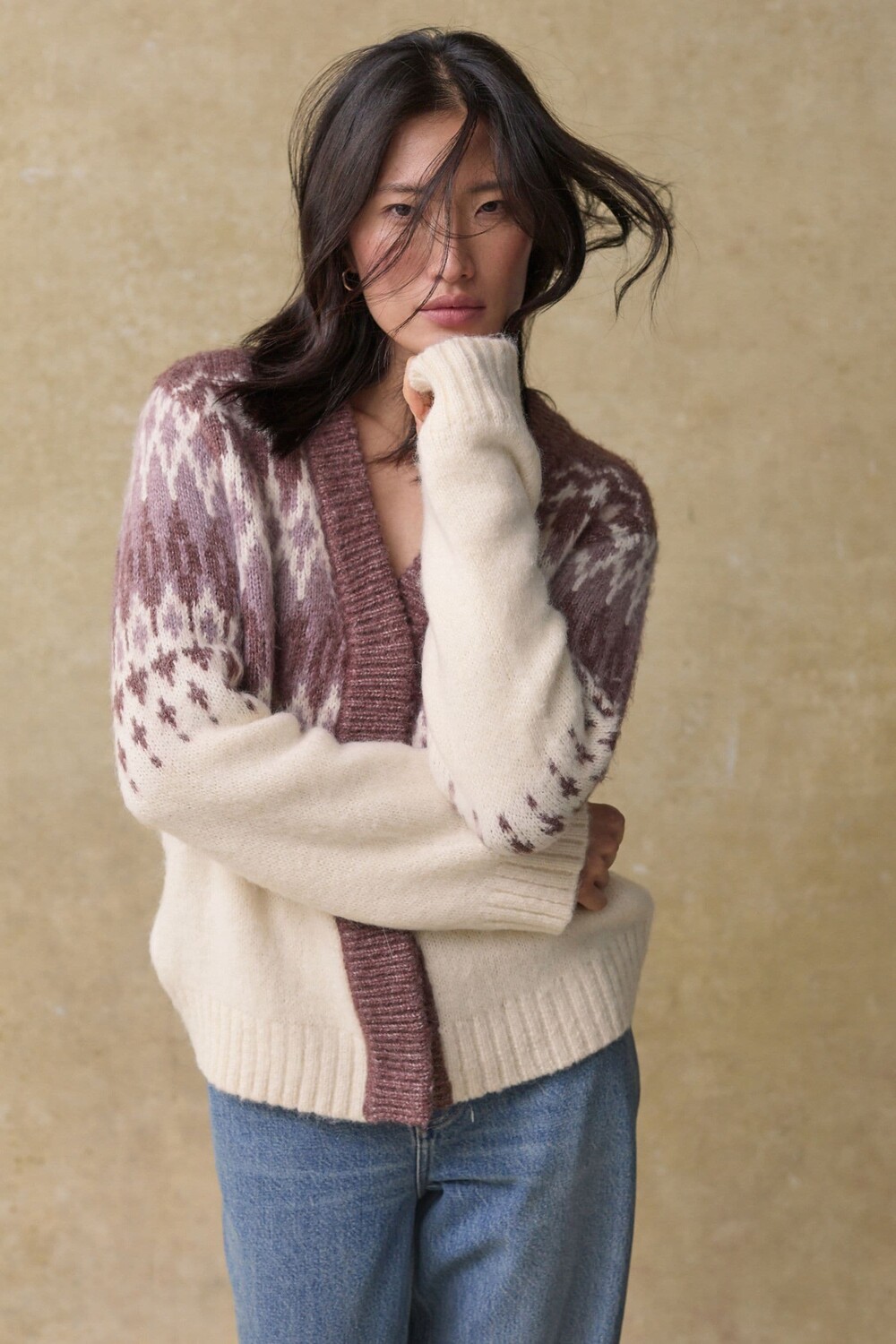 Вязаный кардиган с узором Фэйрайл Next, экрю
Вязаный кардиган с узором Фэйрайл Next, экрю