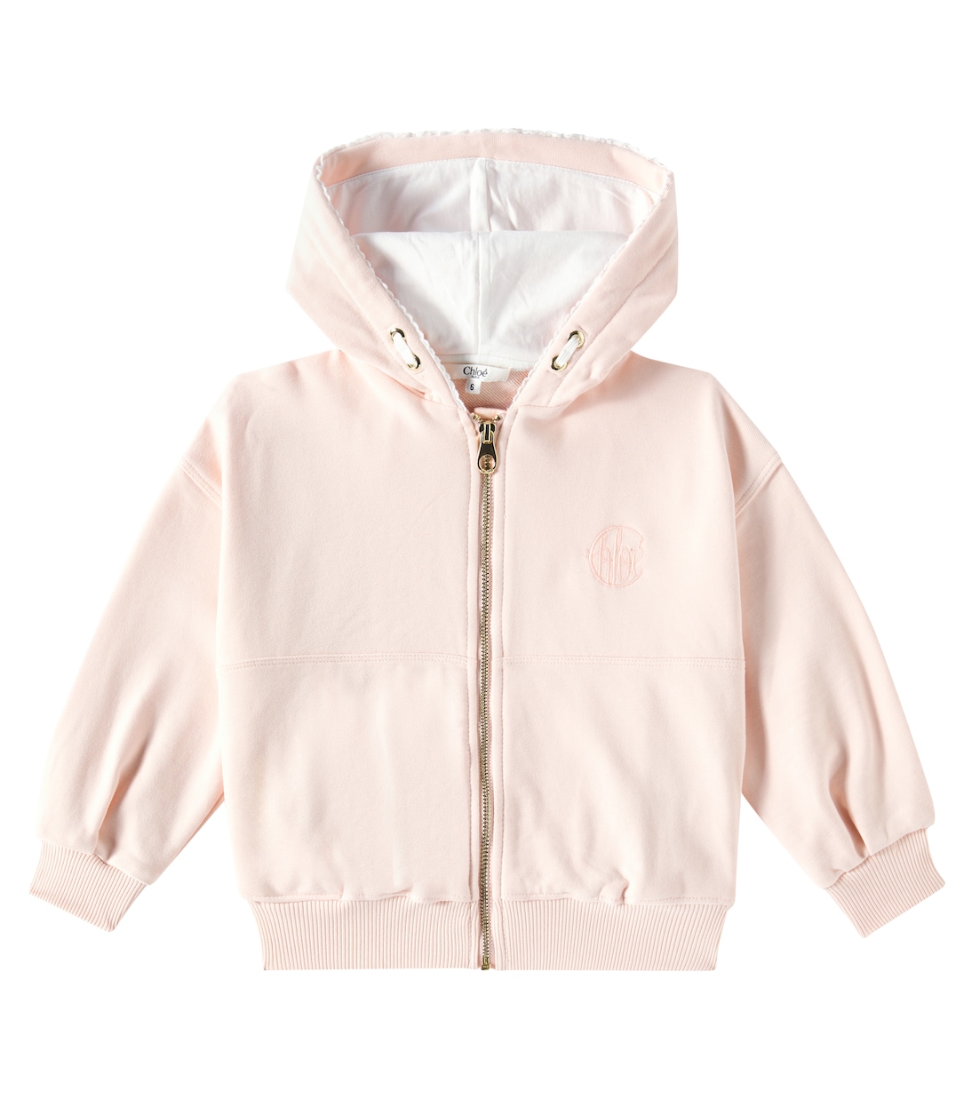 Толстовка из хлопкового джерси Chloé Kids, Petal Pink 
Толстовка из хлопкового джерси Chloé Kids, Petal Pink