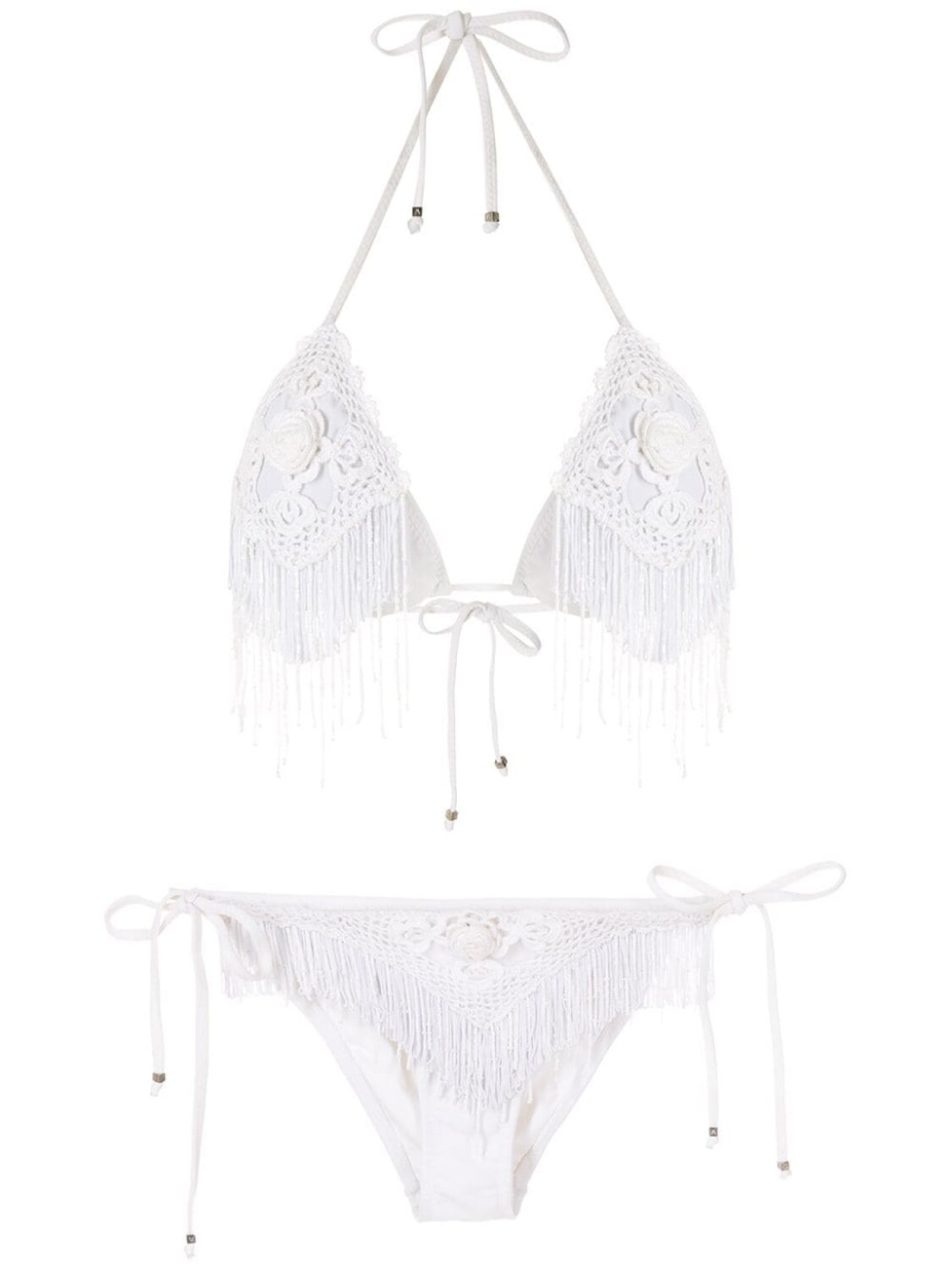 Amir Slama бикини с вышивкой бисером, белый
Amir Slama бикини с вышивкой бисером, белый