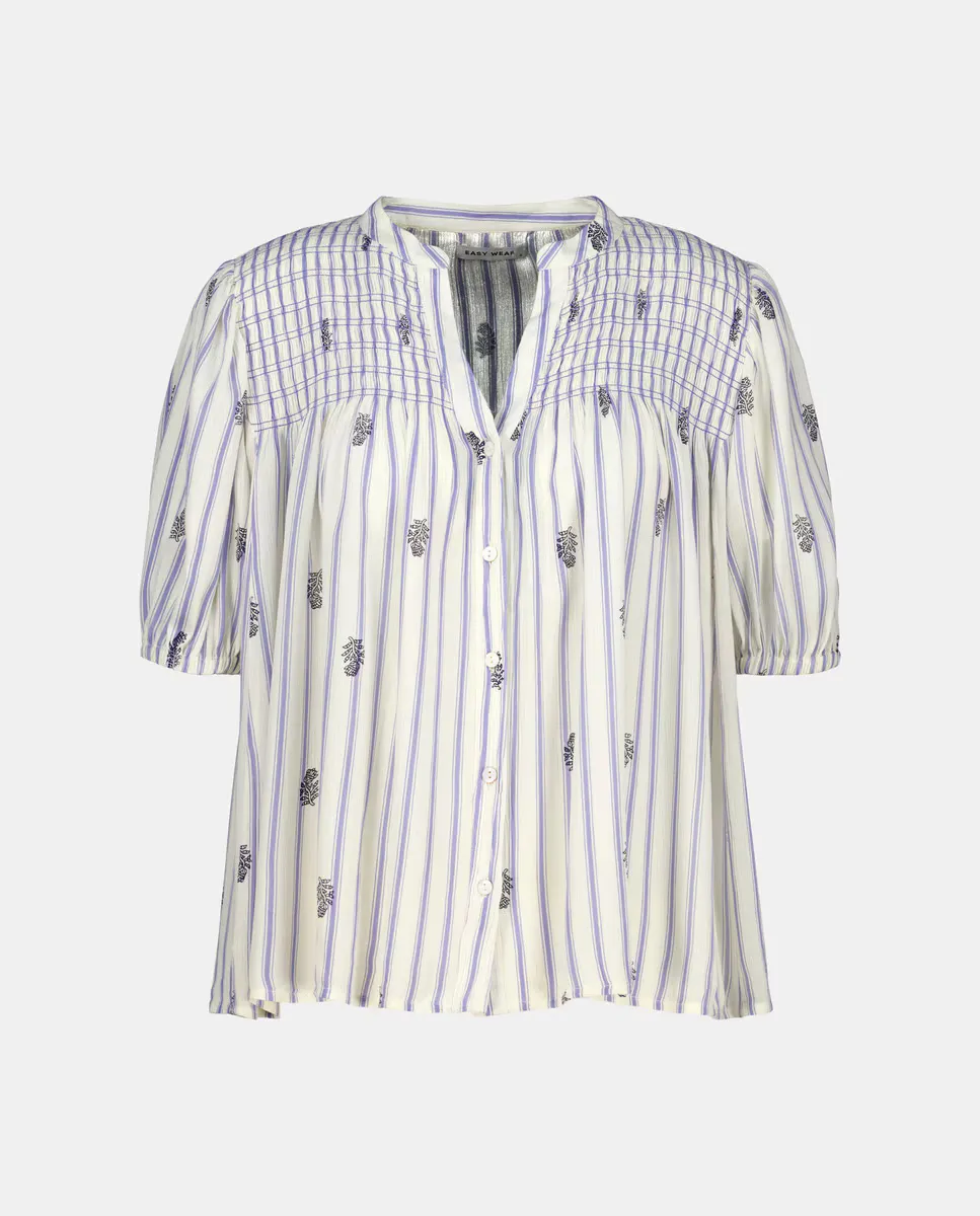 Женская блузка с короткими рукавами и узором «соты» Easy Wear, белый
Женская блузка с короткими рукавами и узором «соты» Easy Wear, белый