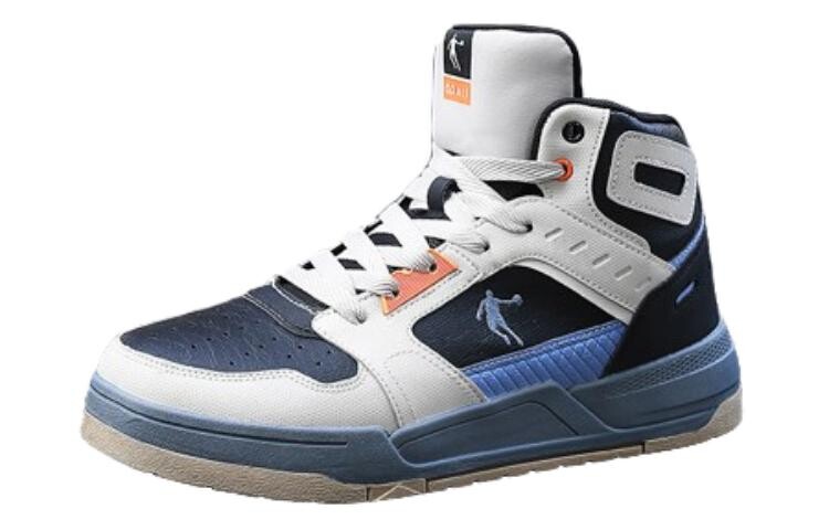 Кеды мужские, Обувь для скейтборда Мужская с высоким верхом Qiaodan, синий/черный 
Кеды мужские, Обувь для скейтборда Мужская с высоким верхом Qiaodan, синий/черный