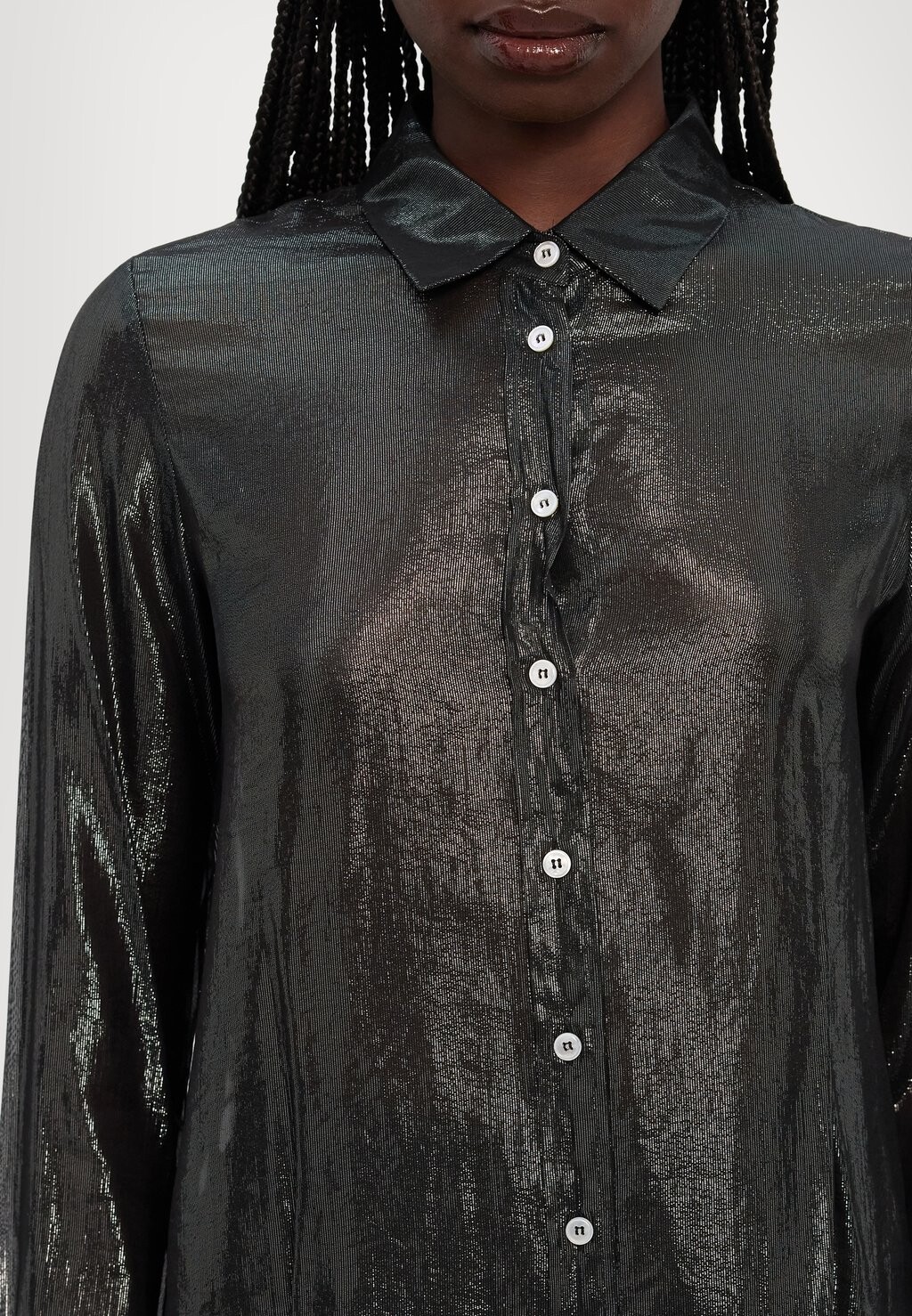 Блузка на пуговицах ALLER Marella, серебристый
Блузка на пуговицах ALLER Marella, серебристый