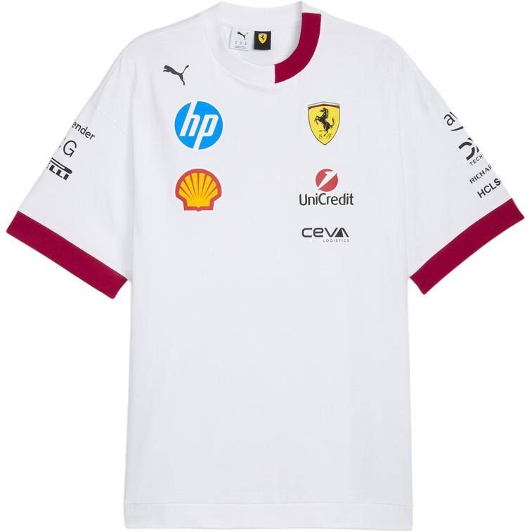 Мужская футболка PUMA Ferrari Scuderia, белая, Белый, Мужская футболка PUMA Ferrari Scuderia, белая
Мужская футболка PUMA Ferrari Scuderia, белая, Белый, Мужская футболка PUMA Ferrari Scuderia, белая