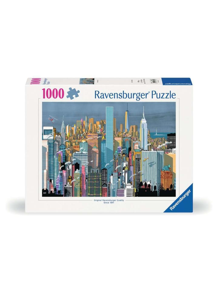 Пазл Ravensburger, 1000 деталей. Я - Нью-Йорк в цвете
Пазл Ravensburger, 1000 деталей. Я - Нью-Йорк в цвете