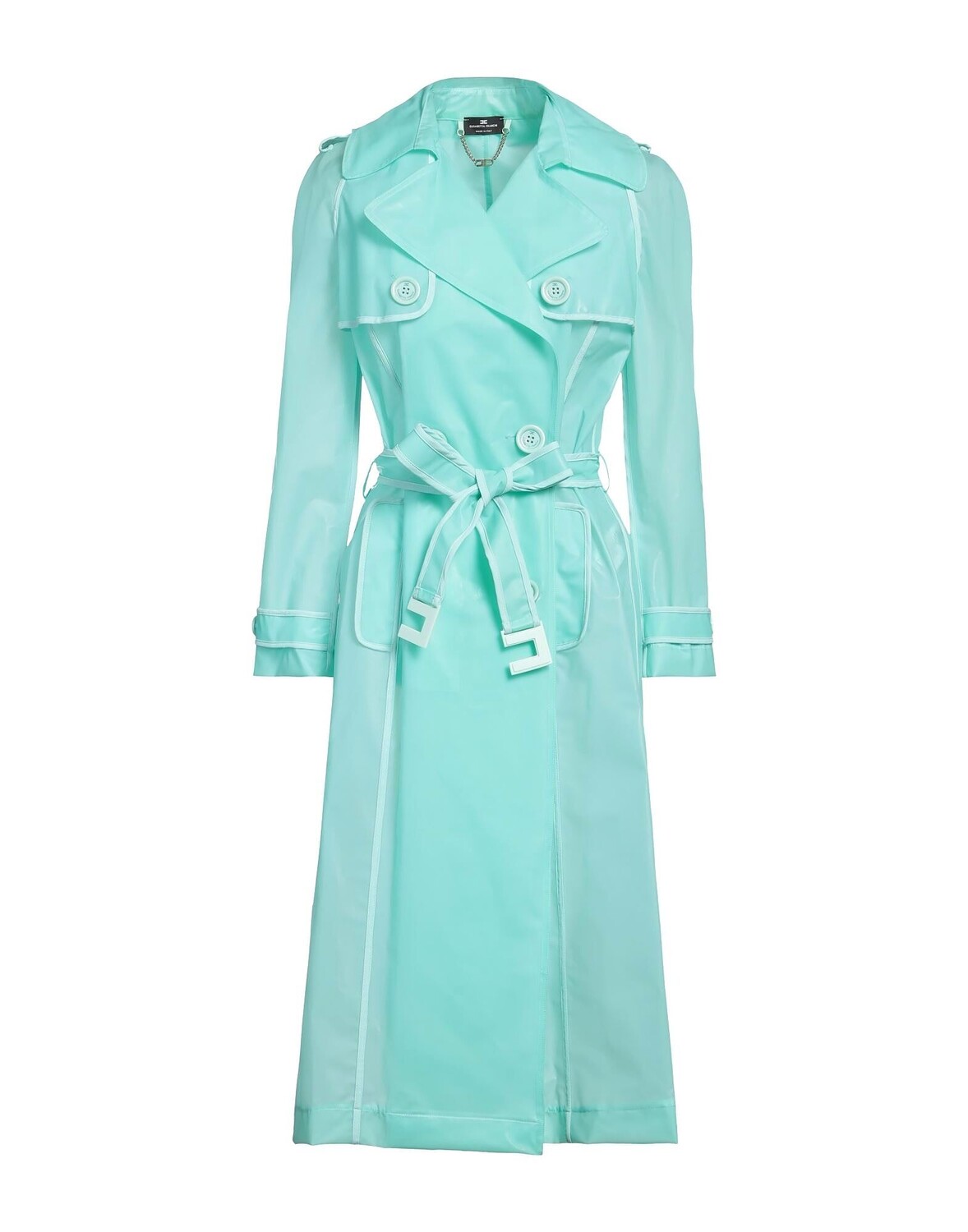 Тренч Elisabetta Franchi, светло-зеленый
Тренч Elisabetta Franchi, светло-зеленый
