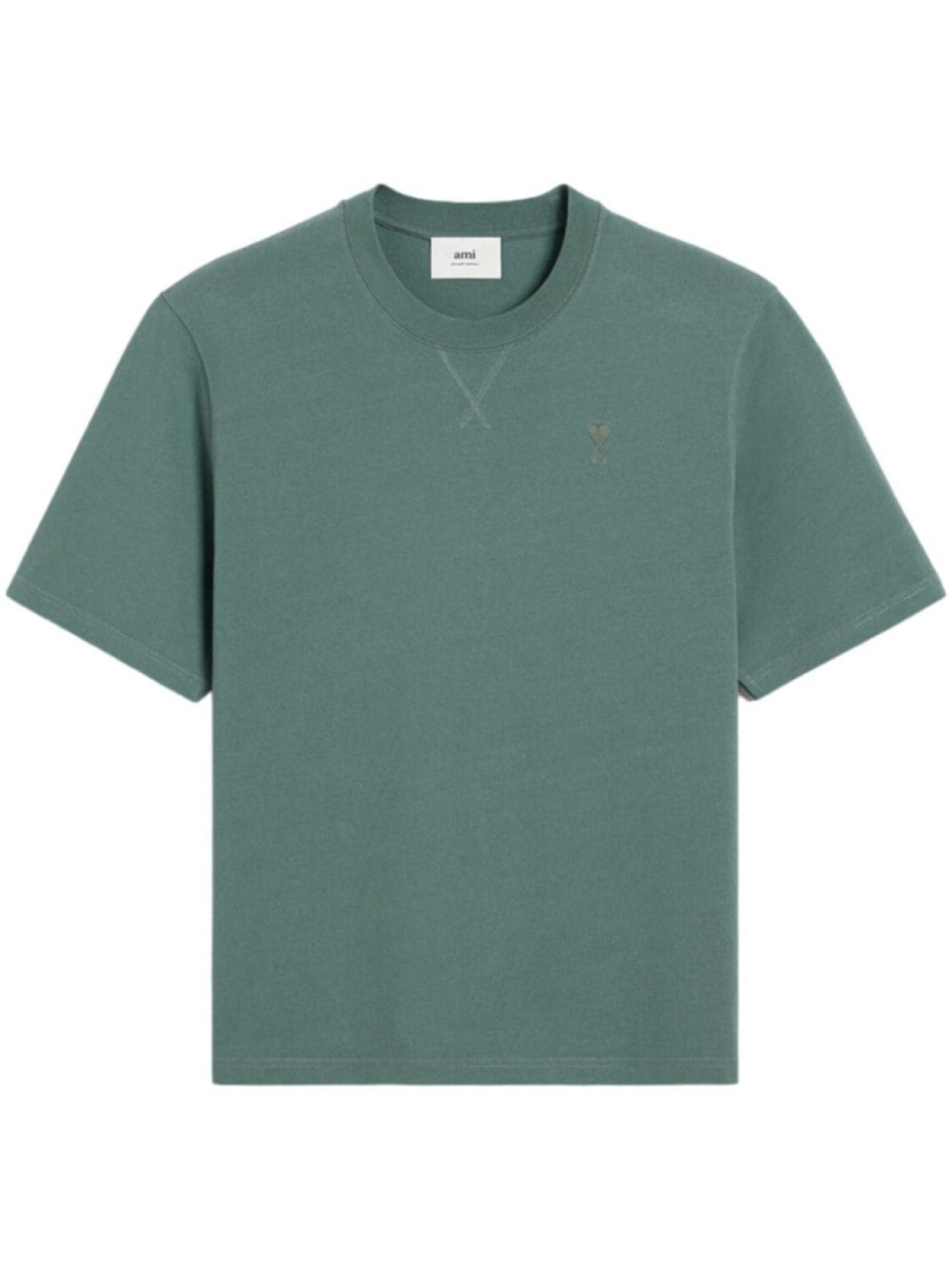 AMI Paris футболка из хлопка Ami de Coeur, зеленый 
AMI Paris футболка из хлопка Ami de Coeur, зеленый