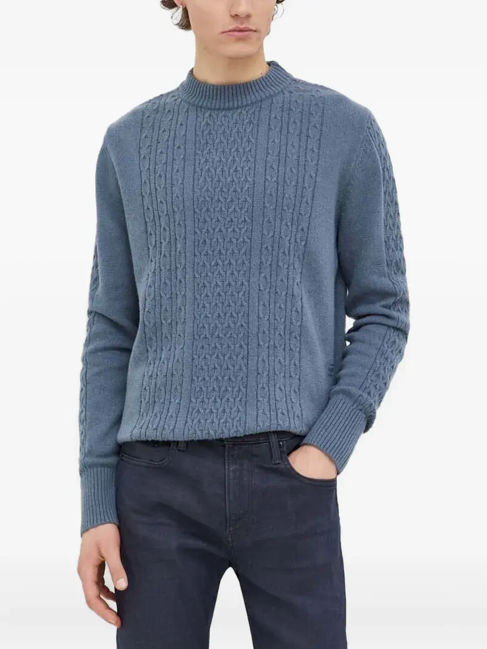 Свитер фактурной вязки с круглым вырезом G-Star RAW, синий
Свитер фактурной вязки с круглым вырезом G-Star RAW, синий