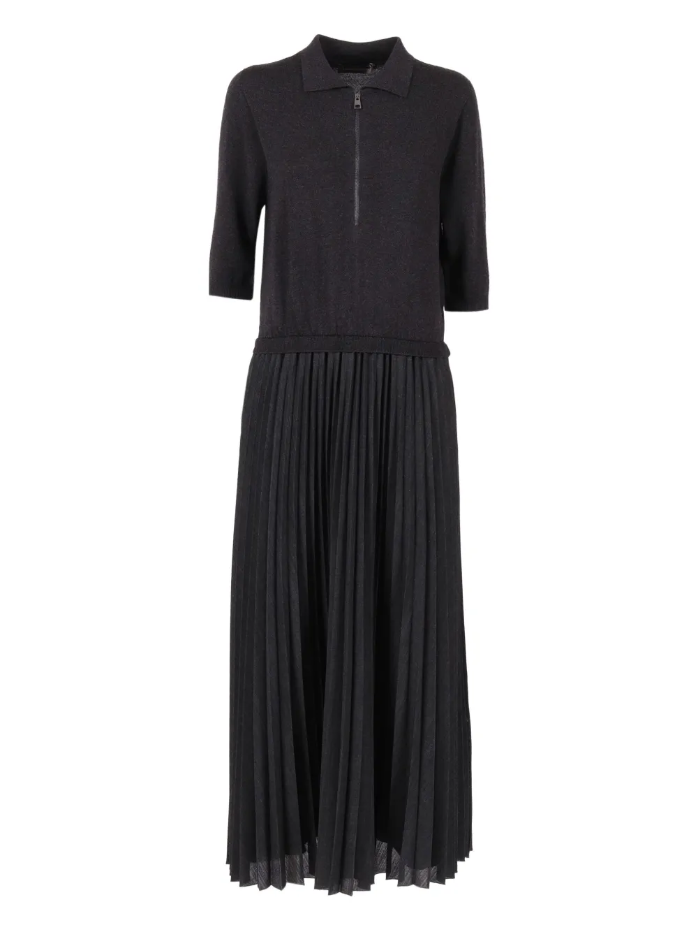 Плиссированное платье макси на молнии Lorena Antoniazzi, черный
Плиссированное платье макси на молнии Lorena Antoniazzi, черный