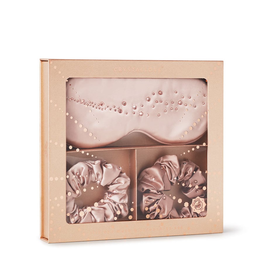 CRYSTALLOVE Шелковая маска для глаз и резинки для волос - маска для глаз и шелковые резинки для волос - ограниченный тираж
CRYSTALLOVE Шелковая маска для глаз и резинки для волос - маска для глаз и шелковые резинки для волос - ограниченный тираж